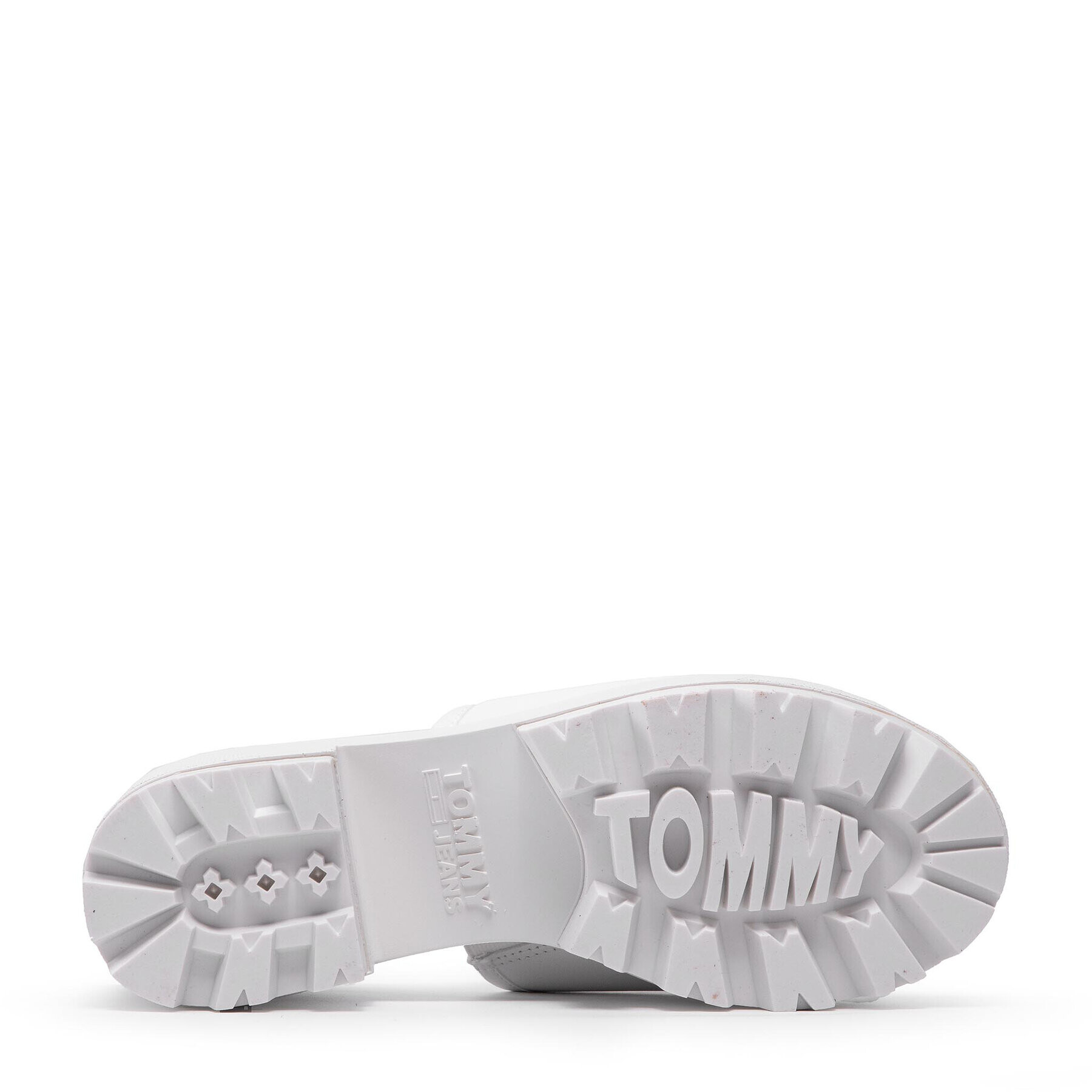 Tommy Jeans Șlapi Slip On Mule EN0EN01808 Alb - Pled.ro