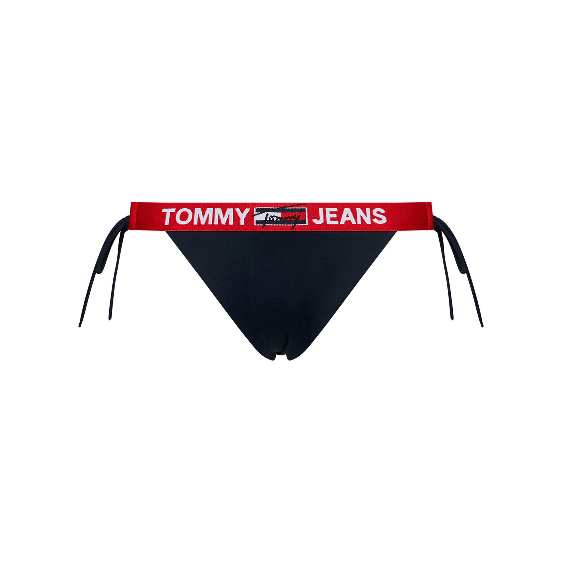 Tommy Jeans Bikini partea de jos Cheeky String UW0UW02944 Bleumarin - Pled.ro