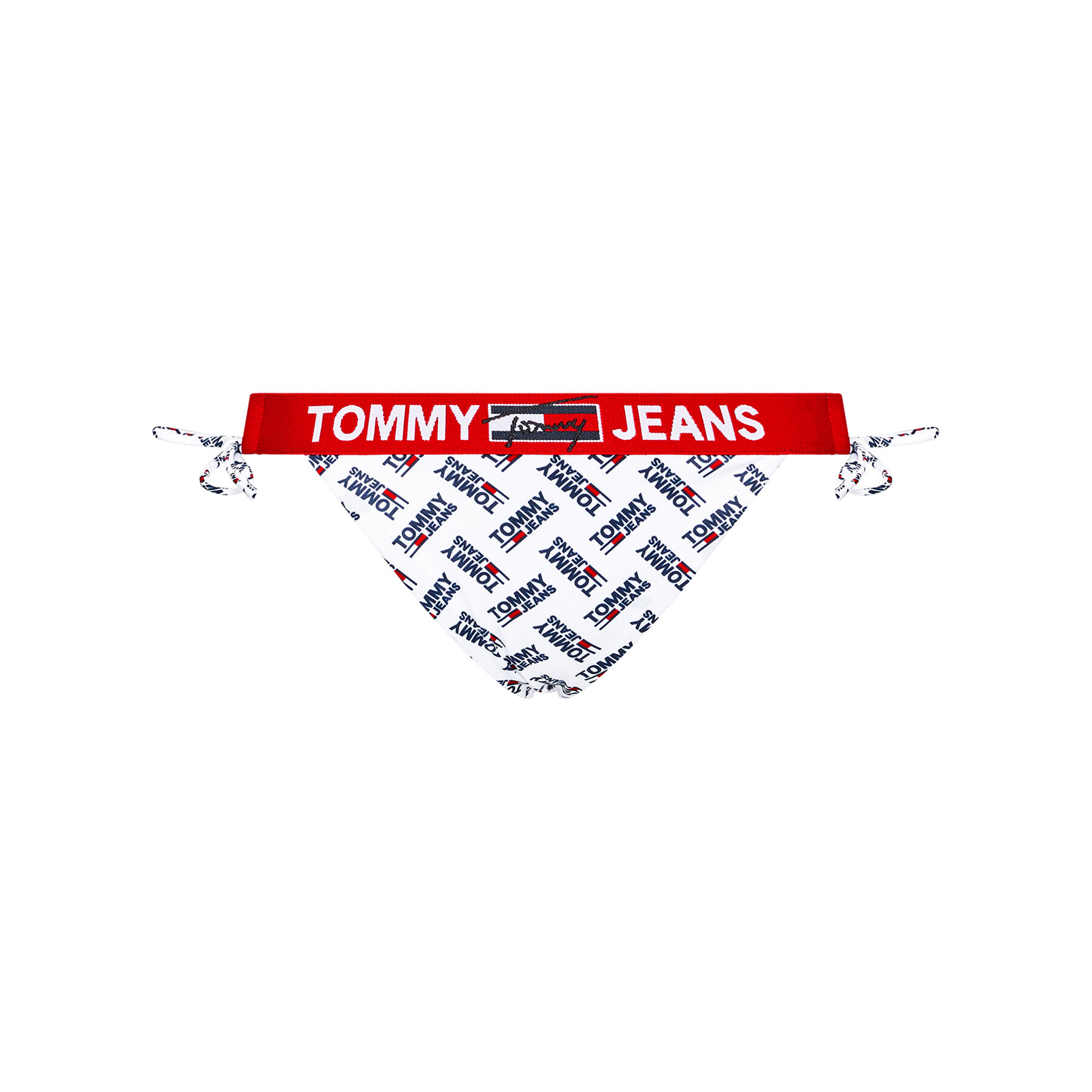 Tommy Jeans Bikini partea de jos Cheeky UW0UW02944 Alb - Pled.ro