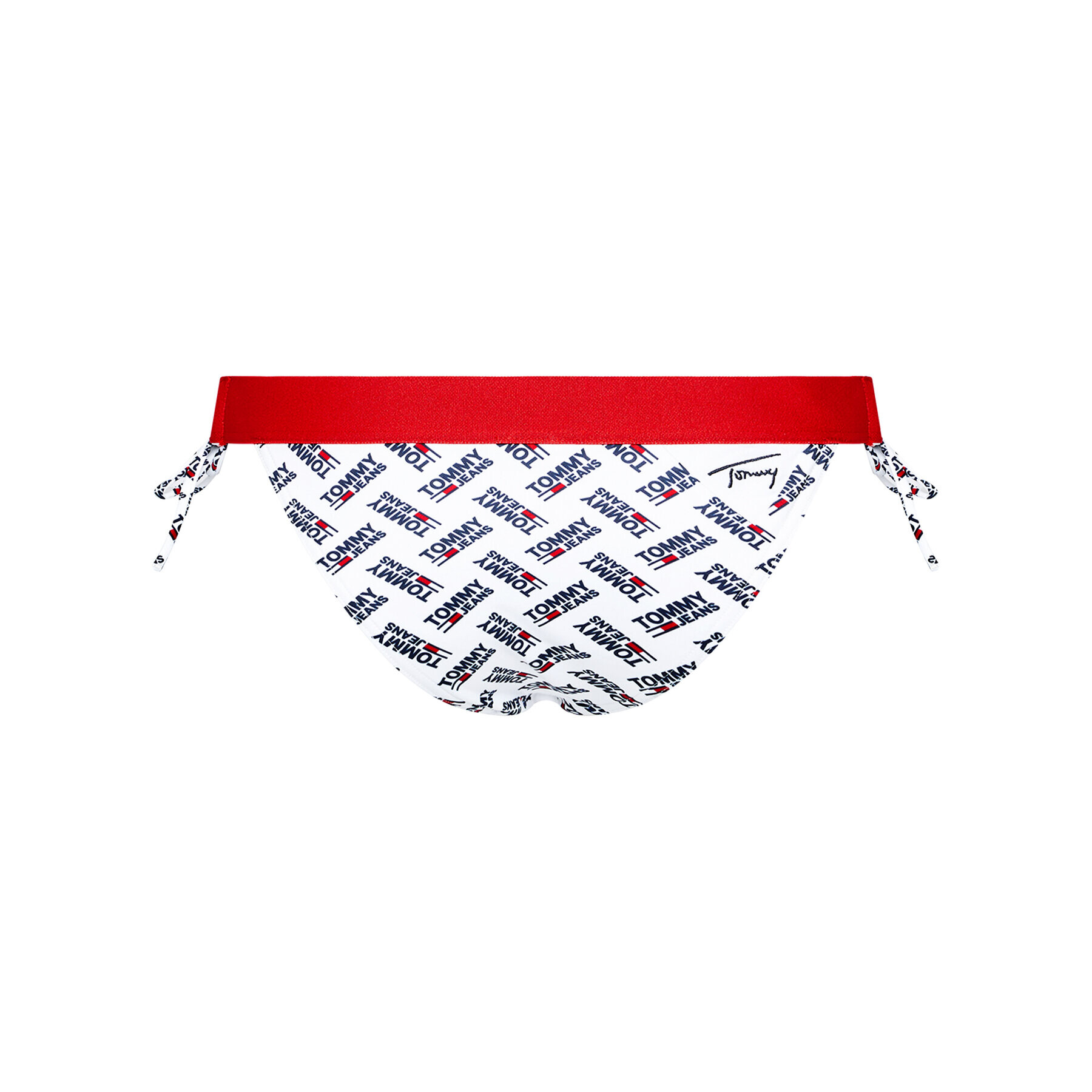 Tommy Jeans Bikini partea de jos Cheeky UW0UW02944 Alb - Pled.ro