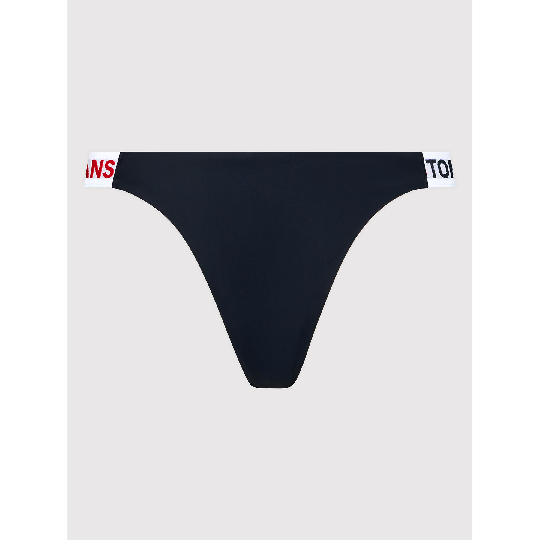 Tommy Jeans Bikini partea de jos High Leg Cheeky UW0UW03400 Verde - Pled.ro