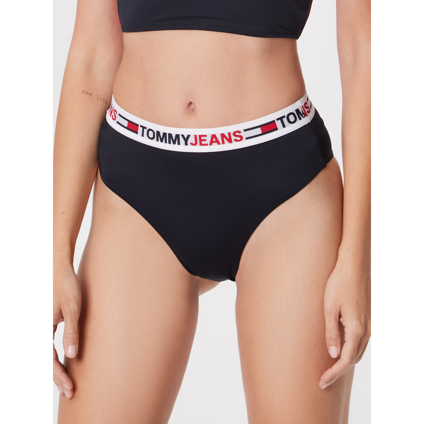 Tommy Jeans Bikini partea de jos UW0UW03402 Bleumarin - Pled.ro