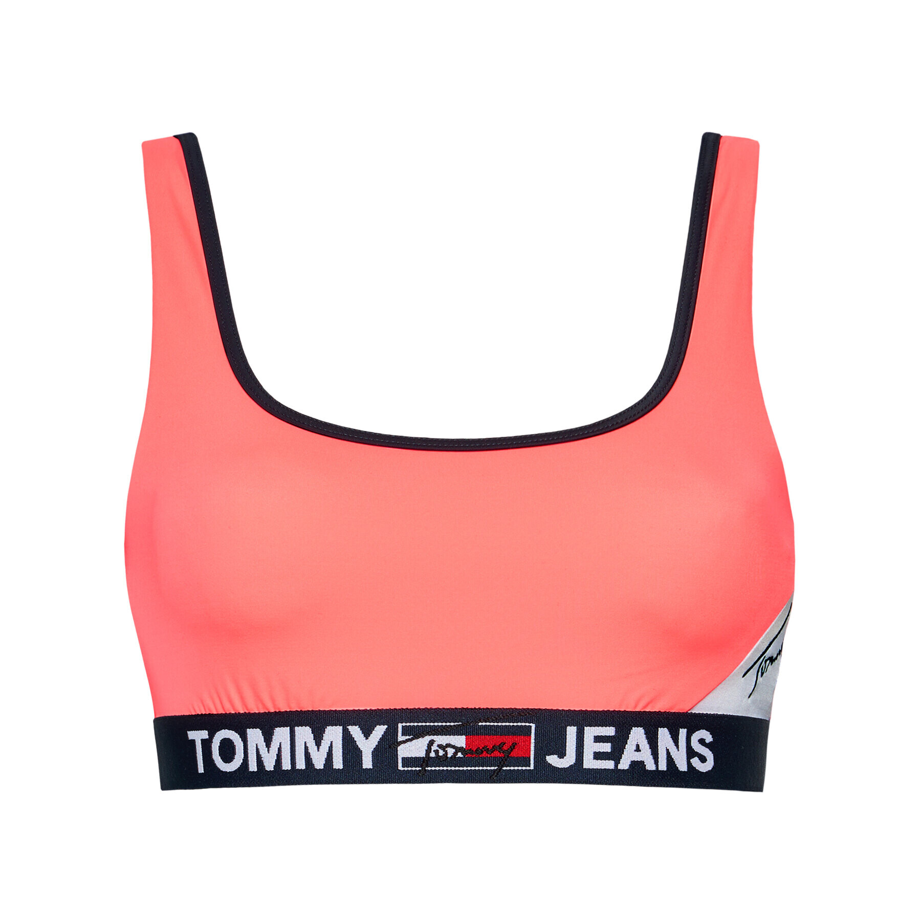 Tommy Jeans Bikini partea de sus UW0UW02940 Roz - Pled.ro