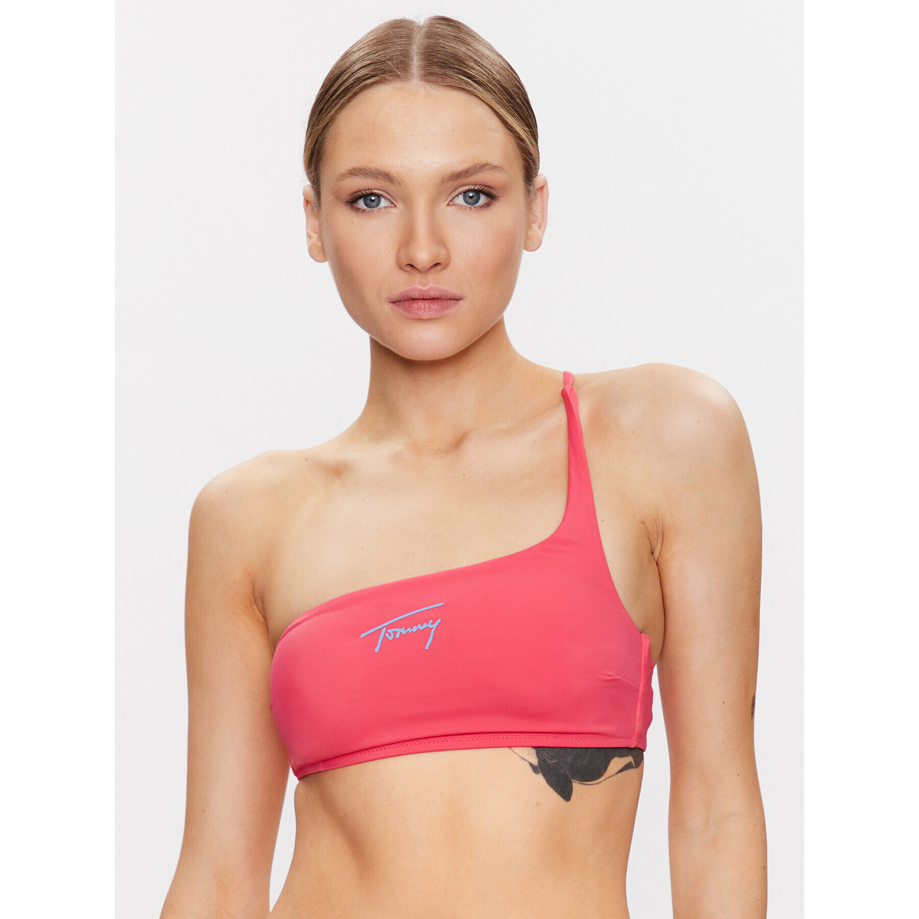 Tommy Jeans Bikini partea de sus UW0UW04078 Roz - Pled.ro