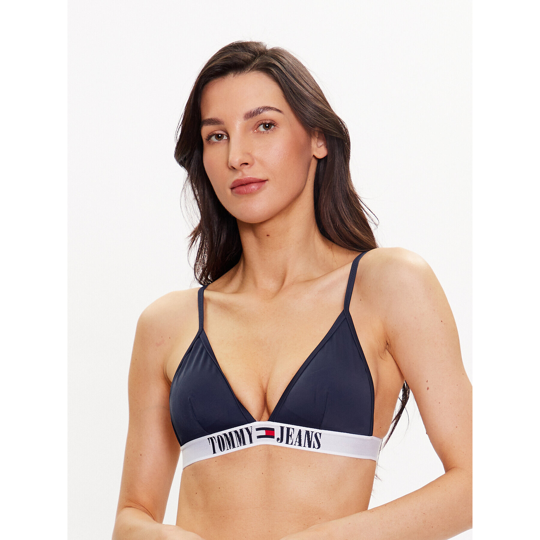 Tommy Jeans Bikini partea de sus UW0UW04079 Bleumarin - Pled.ro