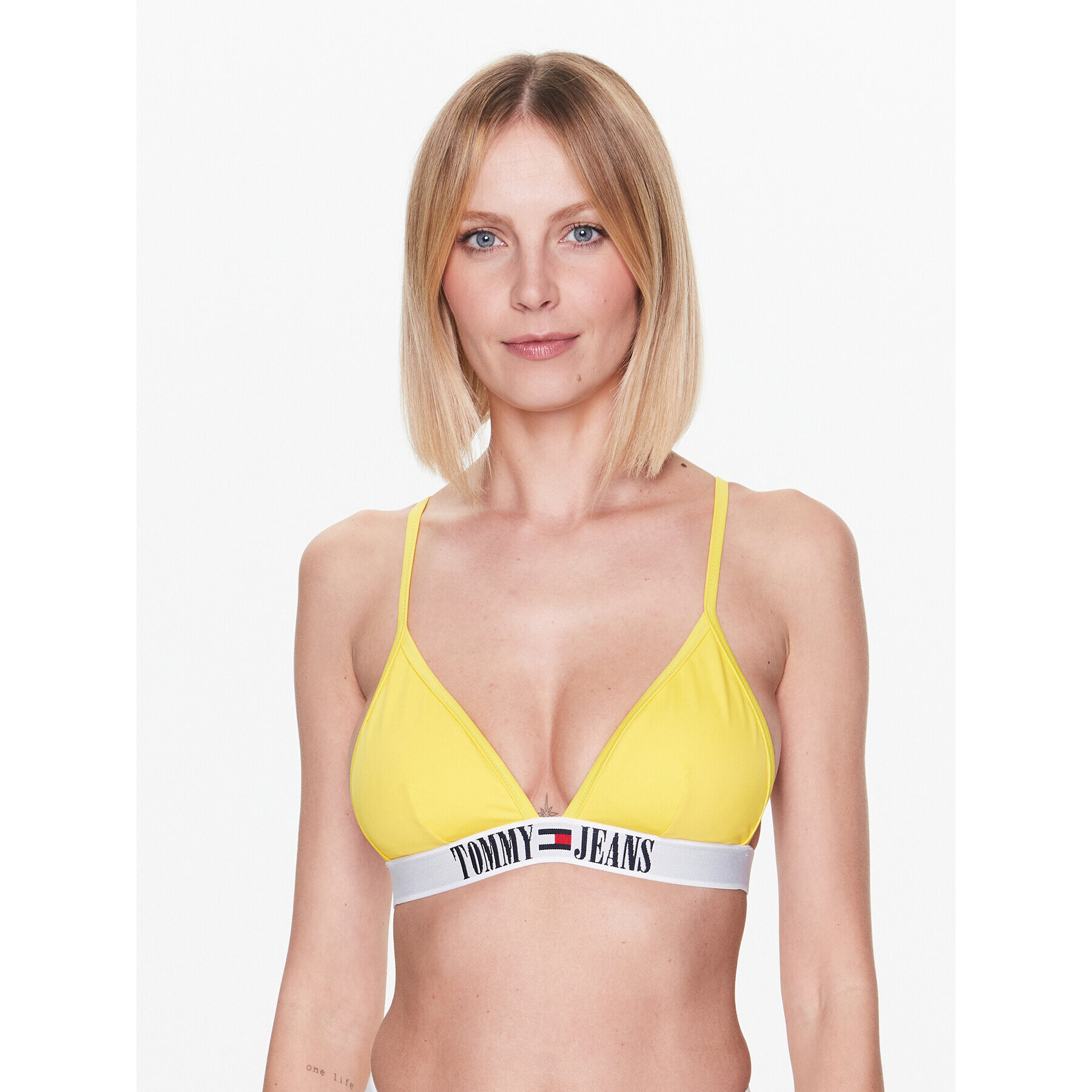 Tommy Jeans Bikini partea de sus UW0UW04079 Galben - Pled.ro