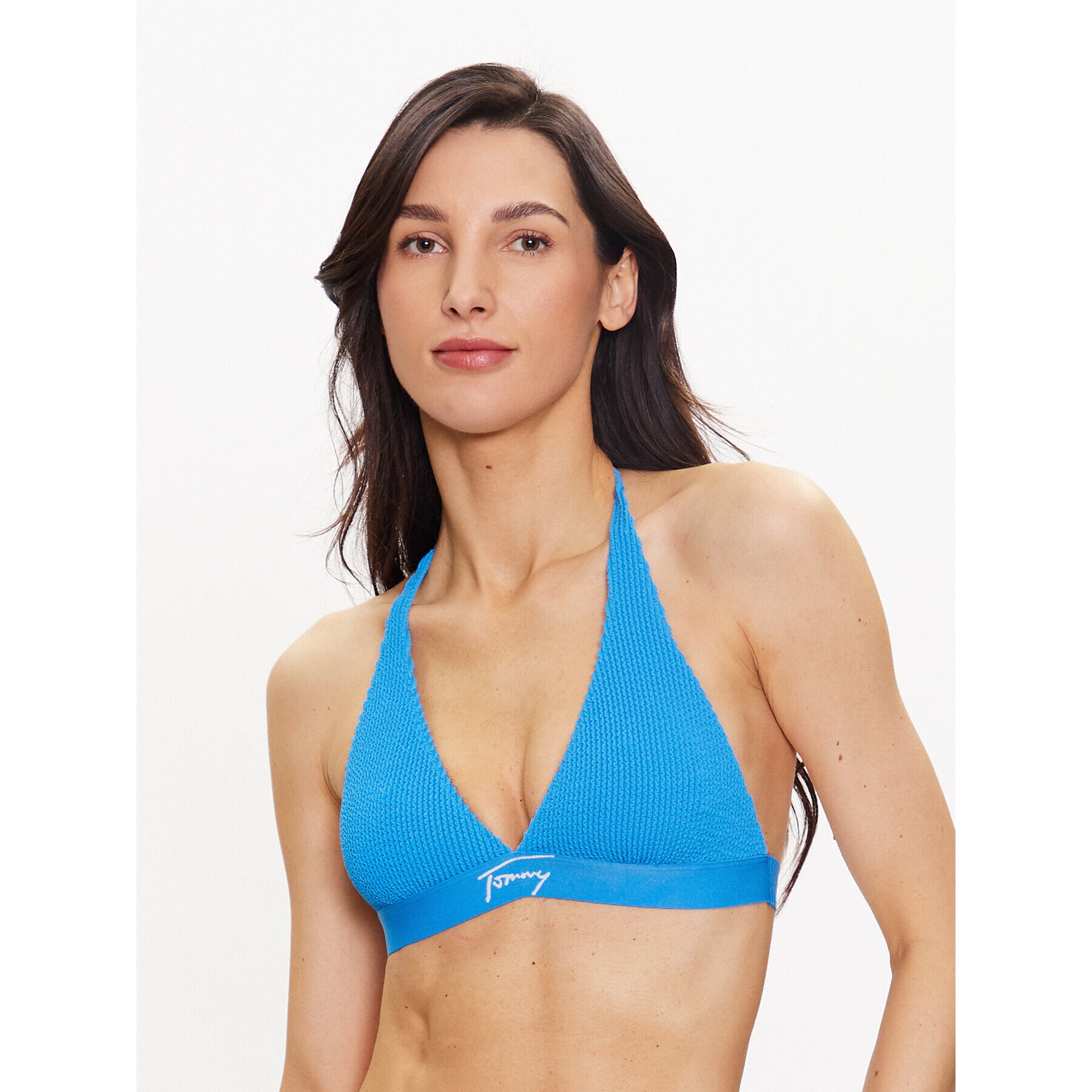 Tommy Jeans Bikini partea de sus UW0UW04489 Albastru - Pled.ro