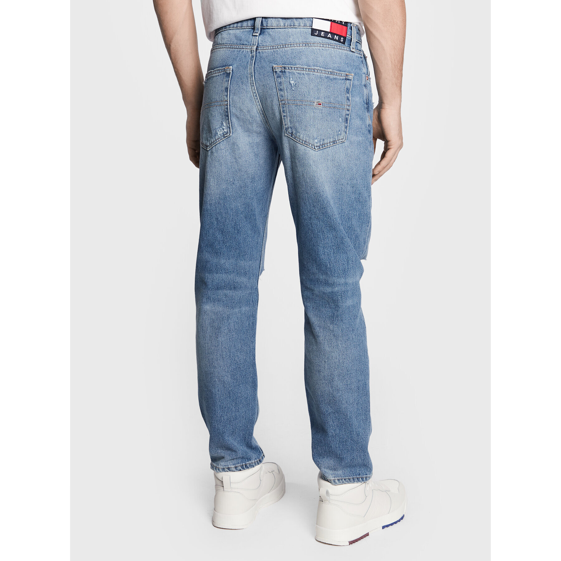 Tommy Jeans Blugi Dad DM0DM15601 Albastru Regular Fit - Pled.ro