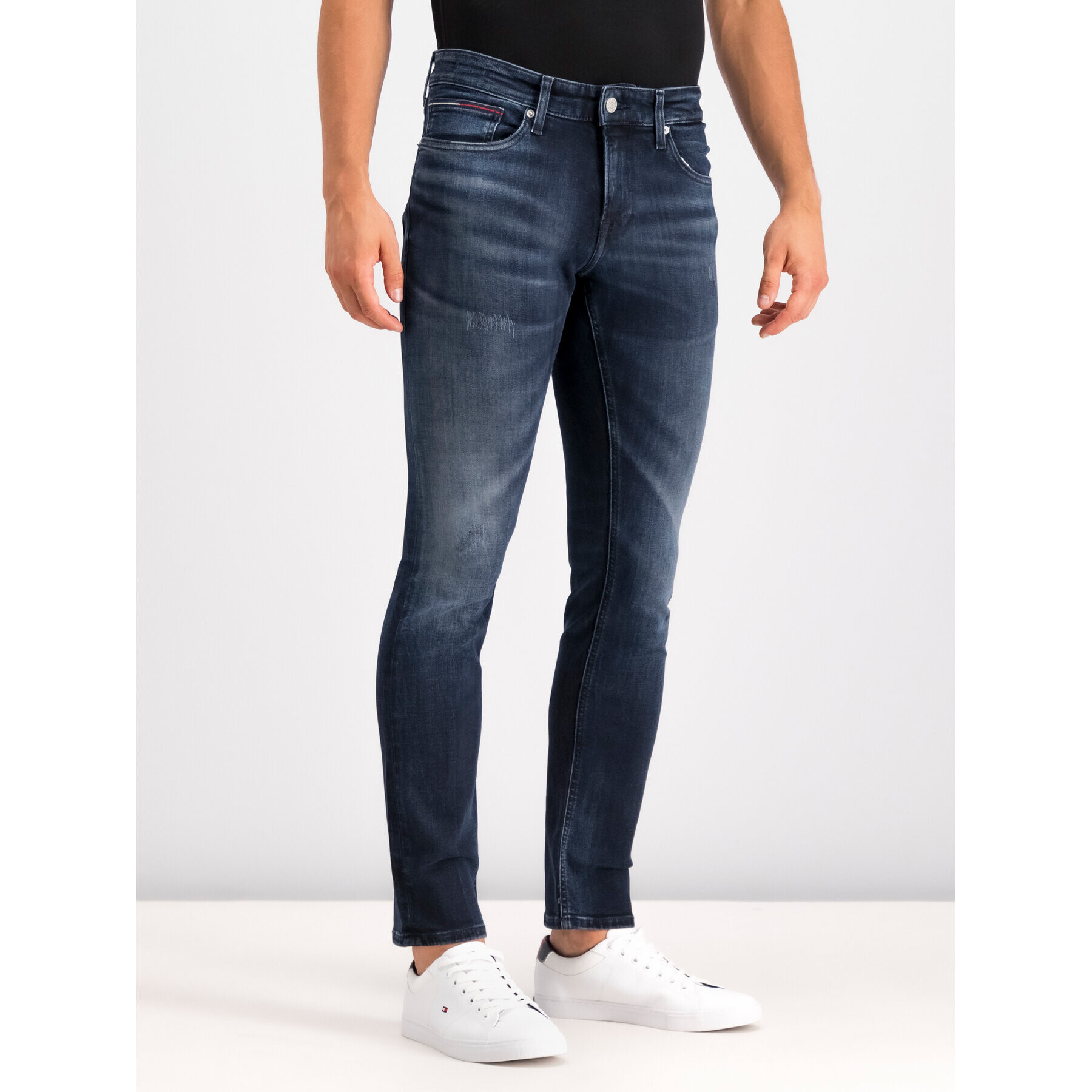 Tommy Jeans Blugi DM0DM06882 Bleumarin Slim Fit - Pled.ro