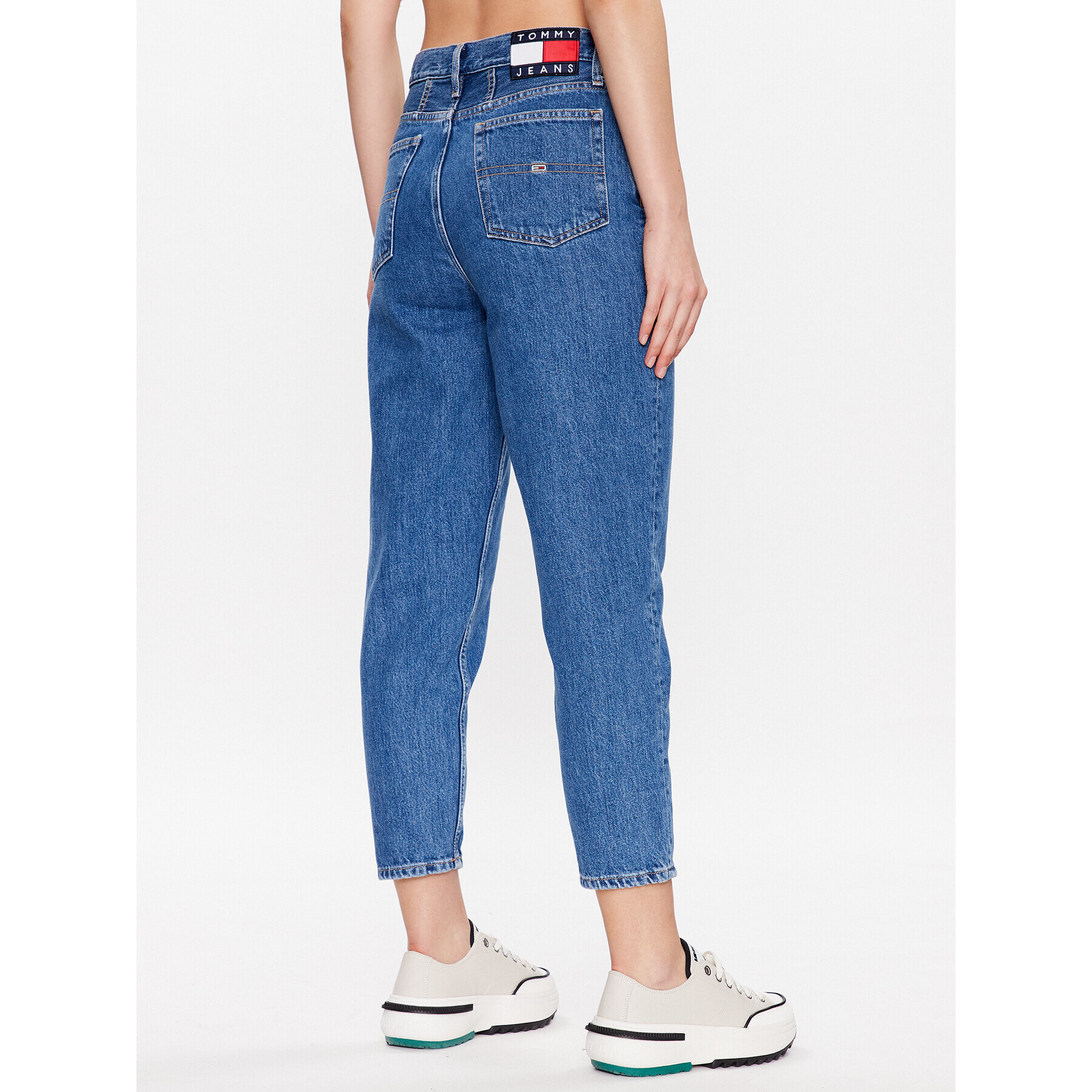 Tommy Jeans Blugi DW0DW15740 Albastru Mom Fit - Pled.ro