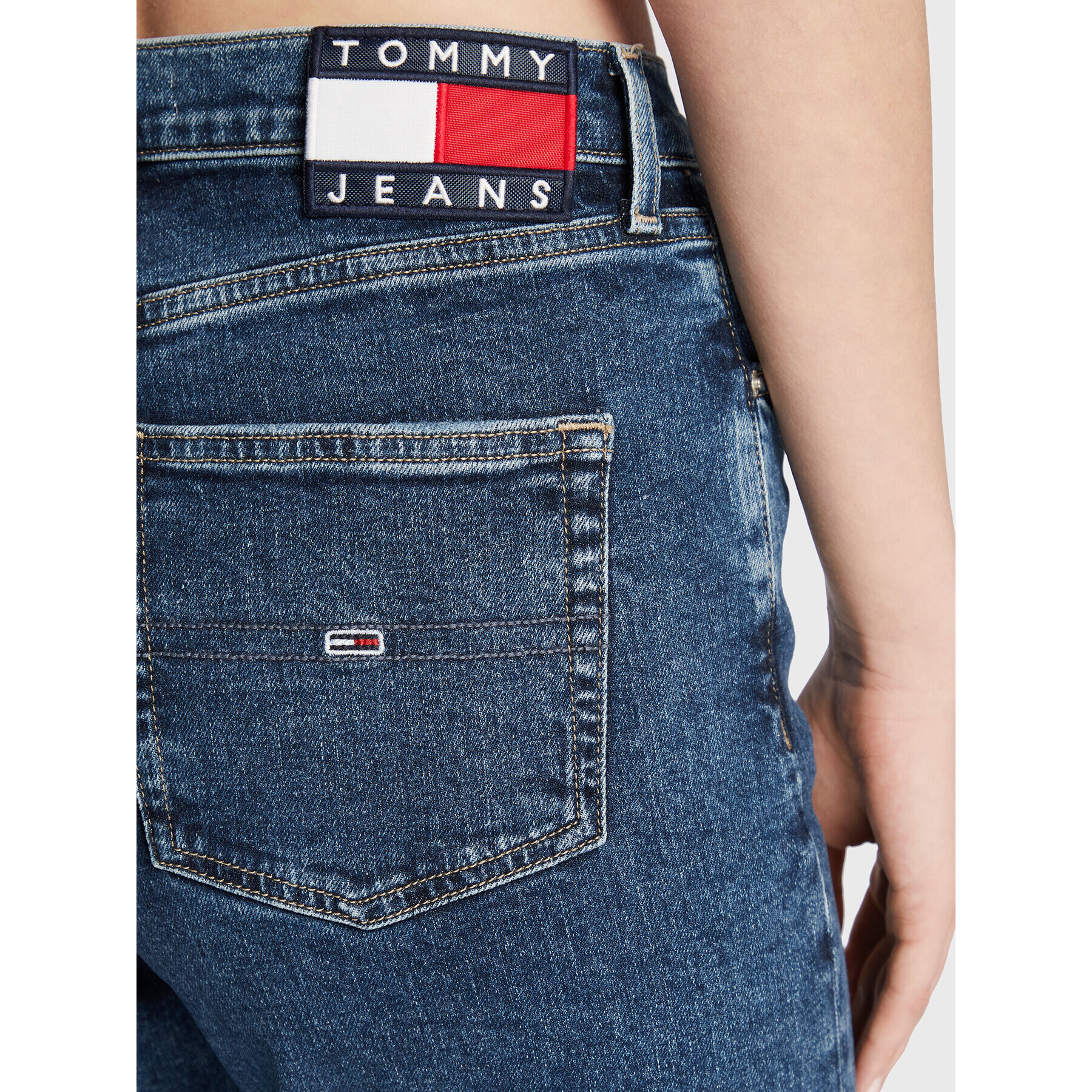 Tommy Jeans Blugi Harper DW0DW13380 Bleumarin Straight Fit - Pled.ro