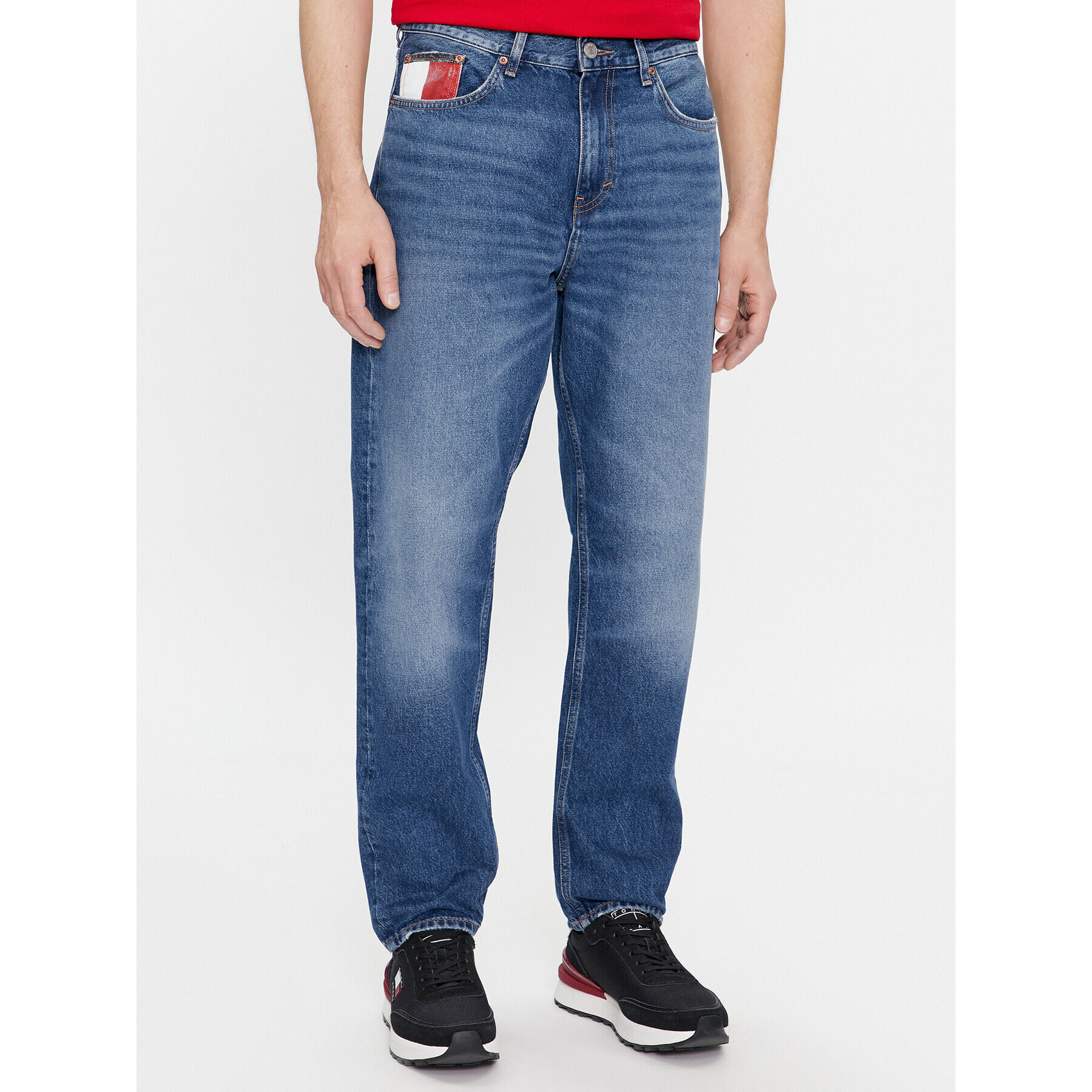 Tommy Jeans Blugi Isaac Rlxd Tapered Ah6037 DM0DM18224 Bleumarin Relaxed Fit - Pled.ro