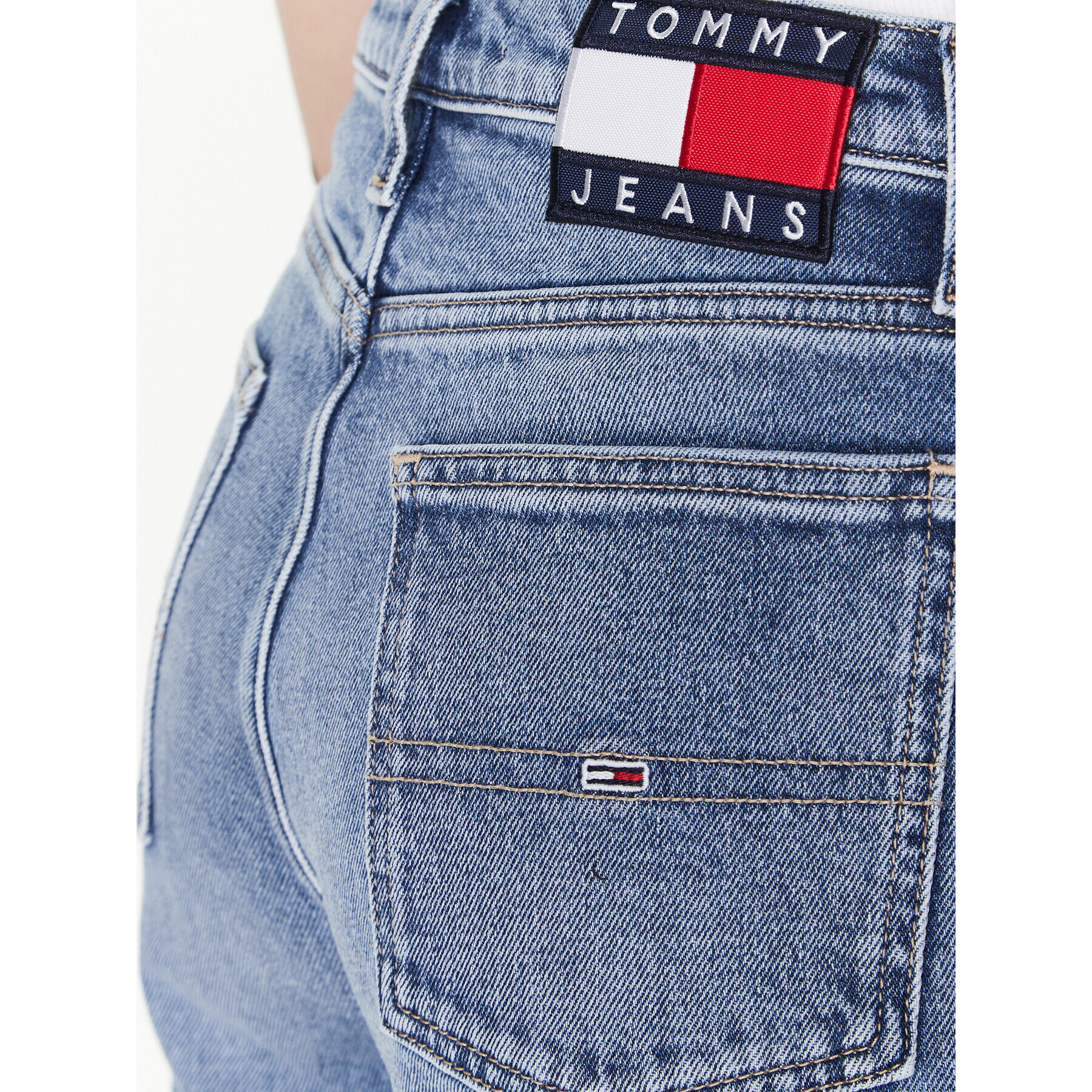 Tommy Jeans Blugi Izzie DW0DW14786 Albastru Slim Fit - Pled.ro