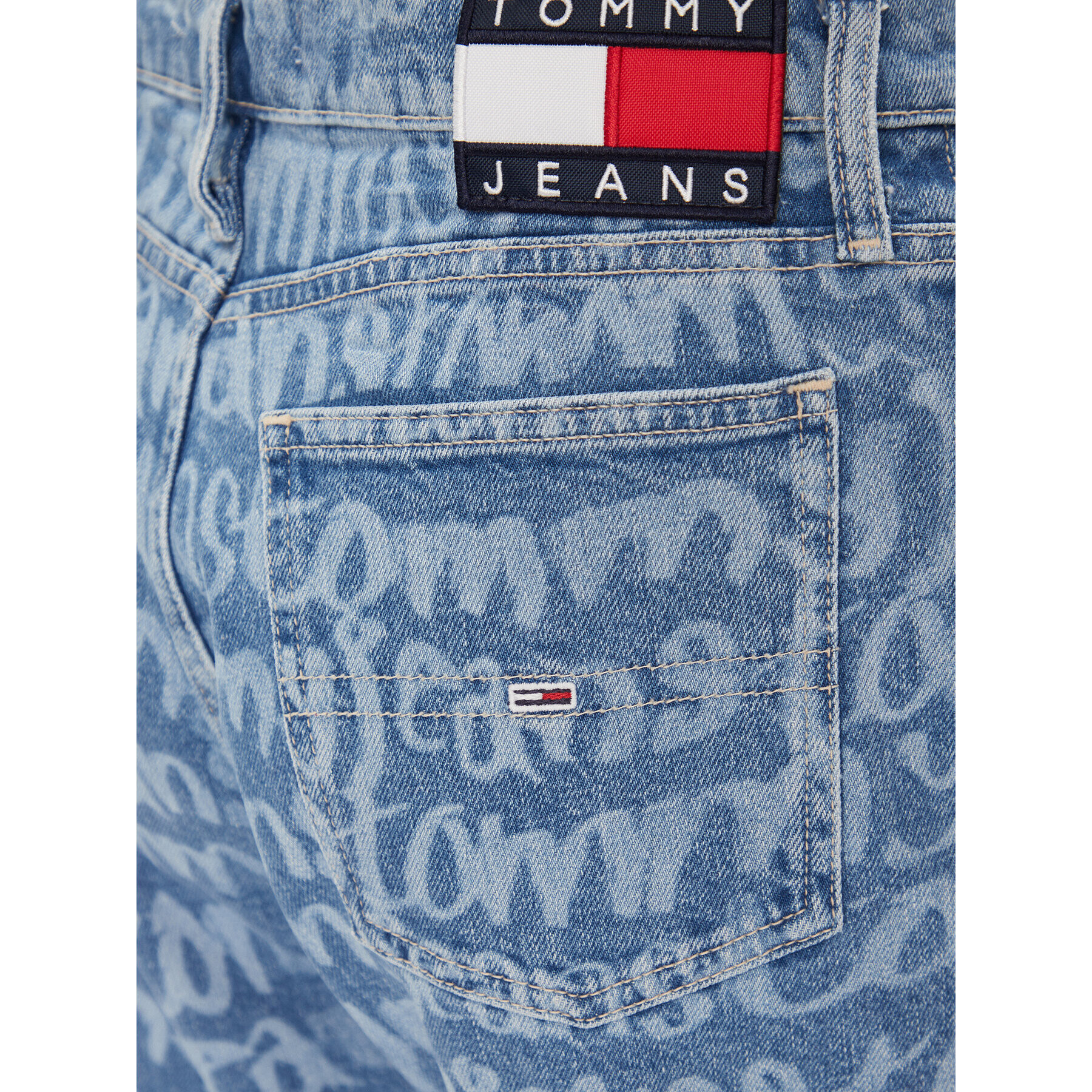 Tommy Jeans Blugi Izzie DW0DW16049 Albastru Slim Fit - Pled.ro