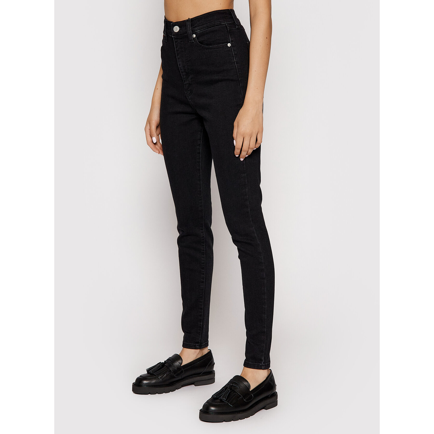 Tommy Jeans Blugi Melany DW0DW10283 Negru Super Skinny Fit - Pled.ro