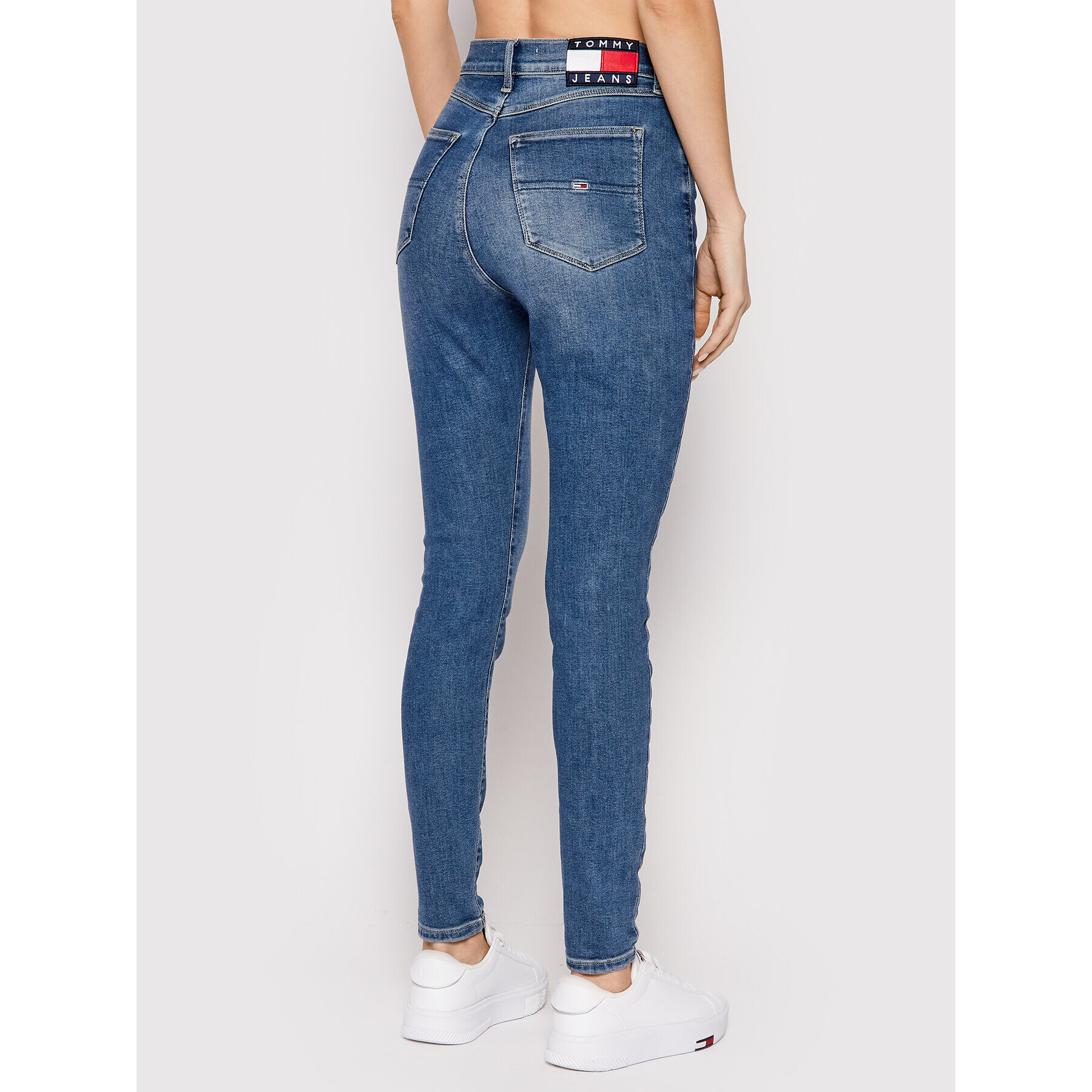 Tommy Jeans Blugi Melany DW0DW11585 Bleumarin Skinny Fit - Pled.ro