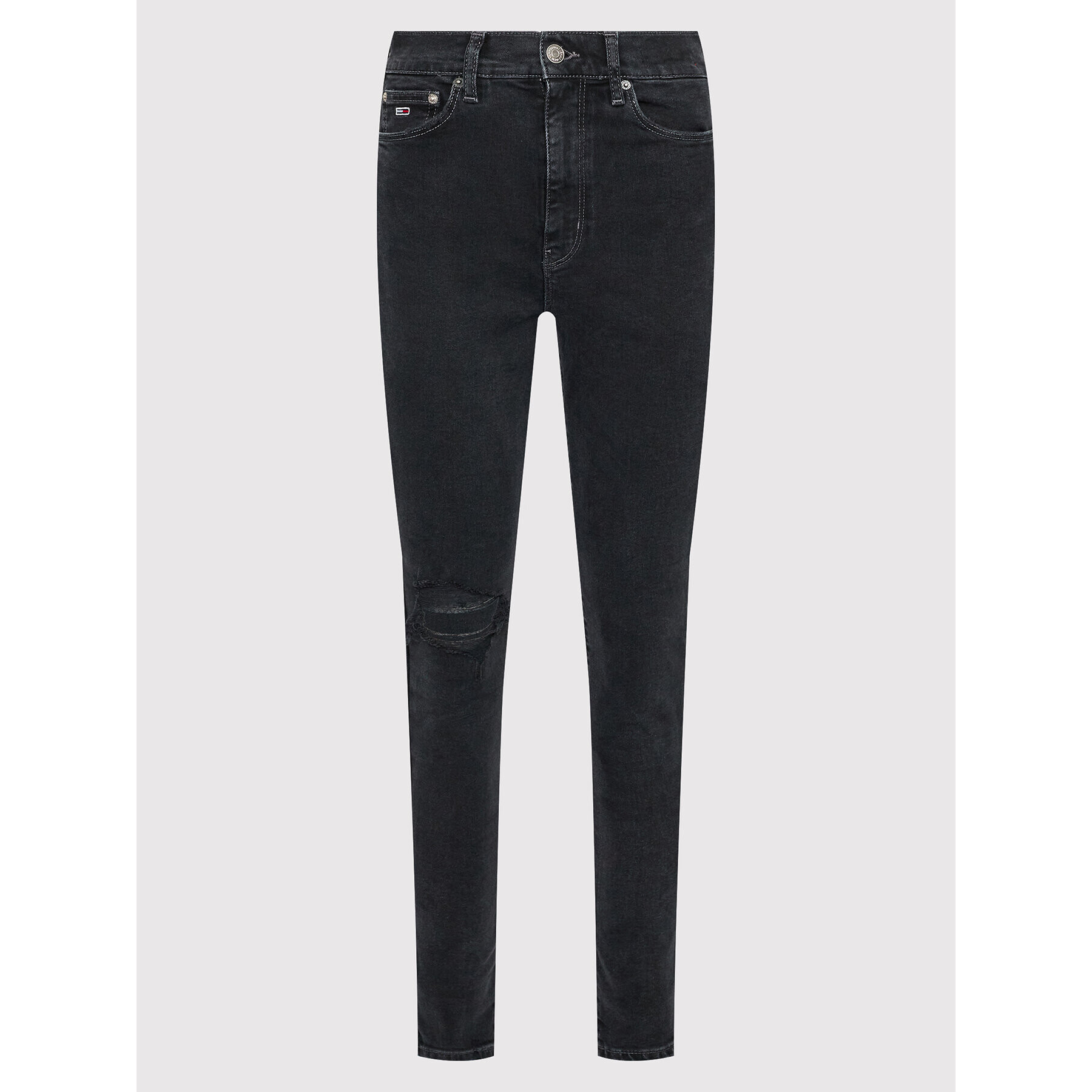 Tommy Jeans Blugi Melany DW0DW13164 Negru Super Skinny Fit - Pled.ro