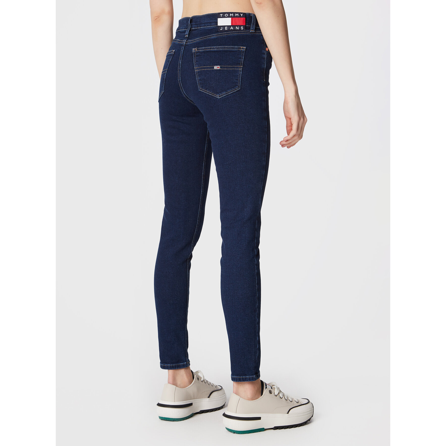 Tommy Jeans Blugi Nora DW0DW14825 Bleumarin Skinny Fit - Pled.ro