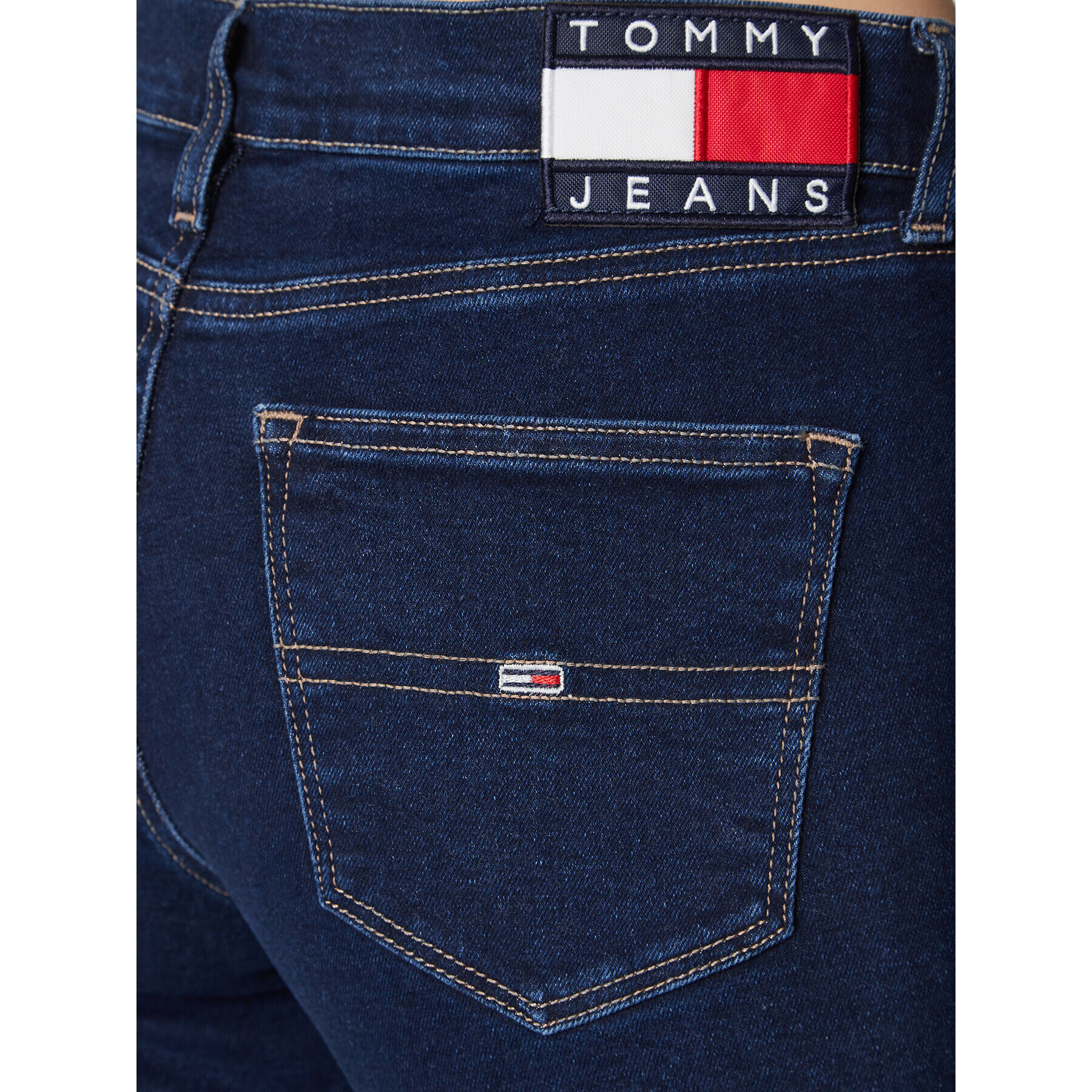 Tommy Jeans Blugi Nora DW0DW14825 Bleumarin Skinny Fit - Pled.ro