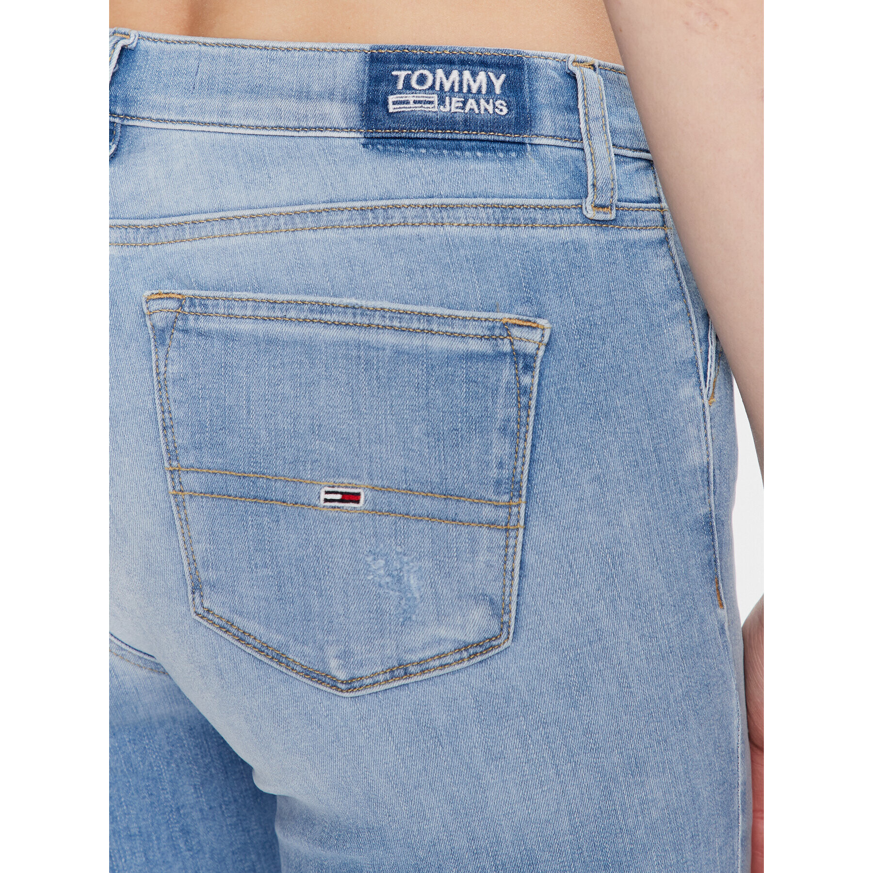 Tommy Jeans Blugi Nora DW0DW15485 Albastru Skinny Fit - Pled.ro