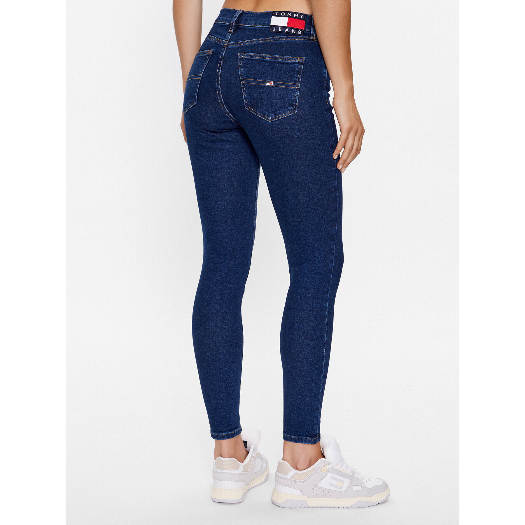 Tommy Jeans Blugi Nora DW0DW16008 Bleumarin Skinny Fit - Pled.ro