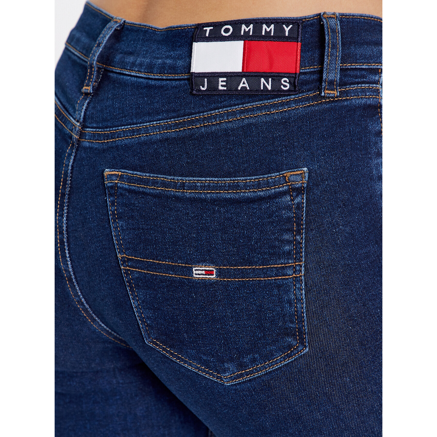 Tommy Jeans Blugi Nora DW0DW16008 Bleumarin Skinny Fit - Pled.ro