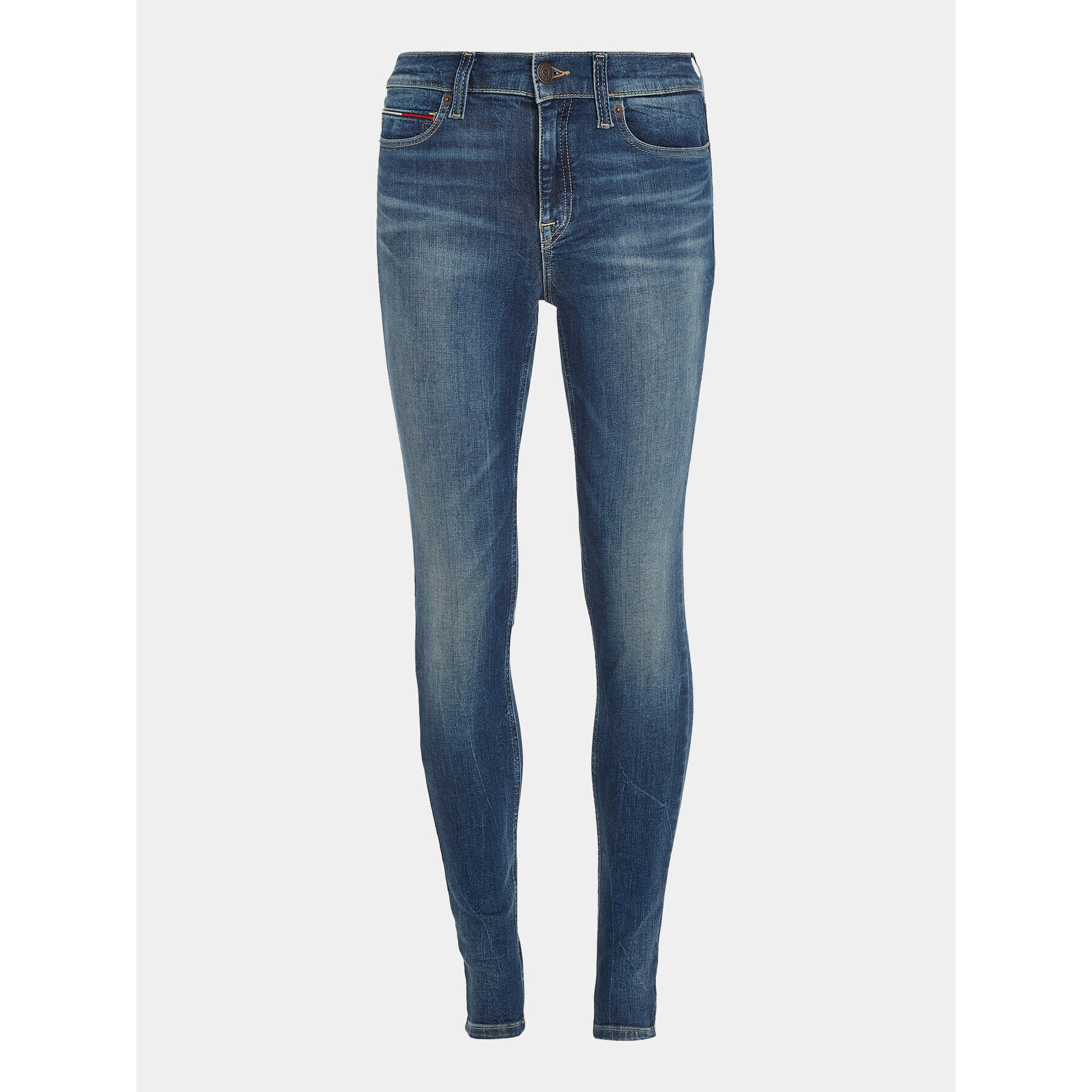 Tommy Jeans Blugi Nora DW0DW16039 Bleumarin Skinny Fit - Pled.ro