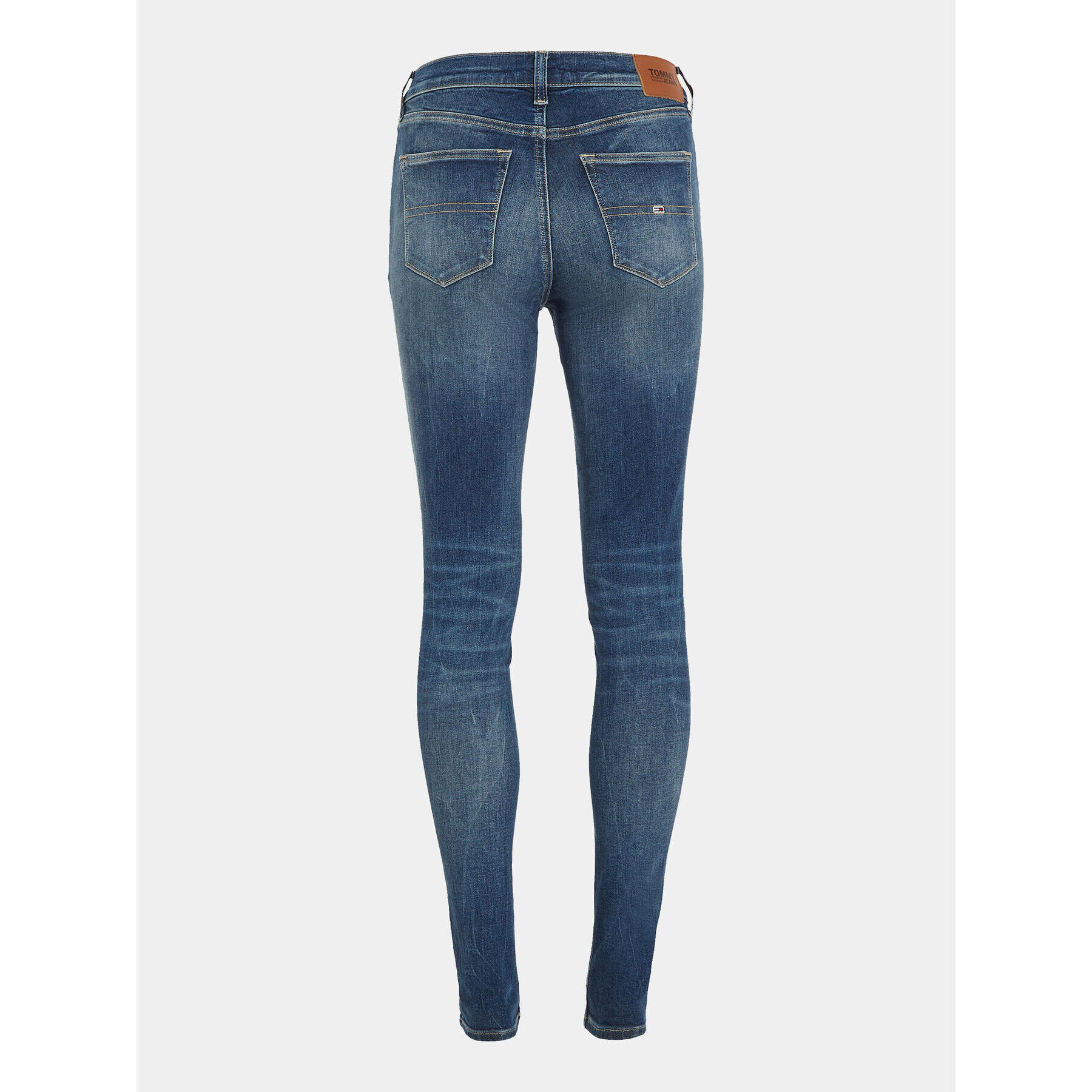 Tommy Jeans Blugi Nora DW0DW16039 Bleumarin Skinny Fit - Pled.ro