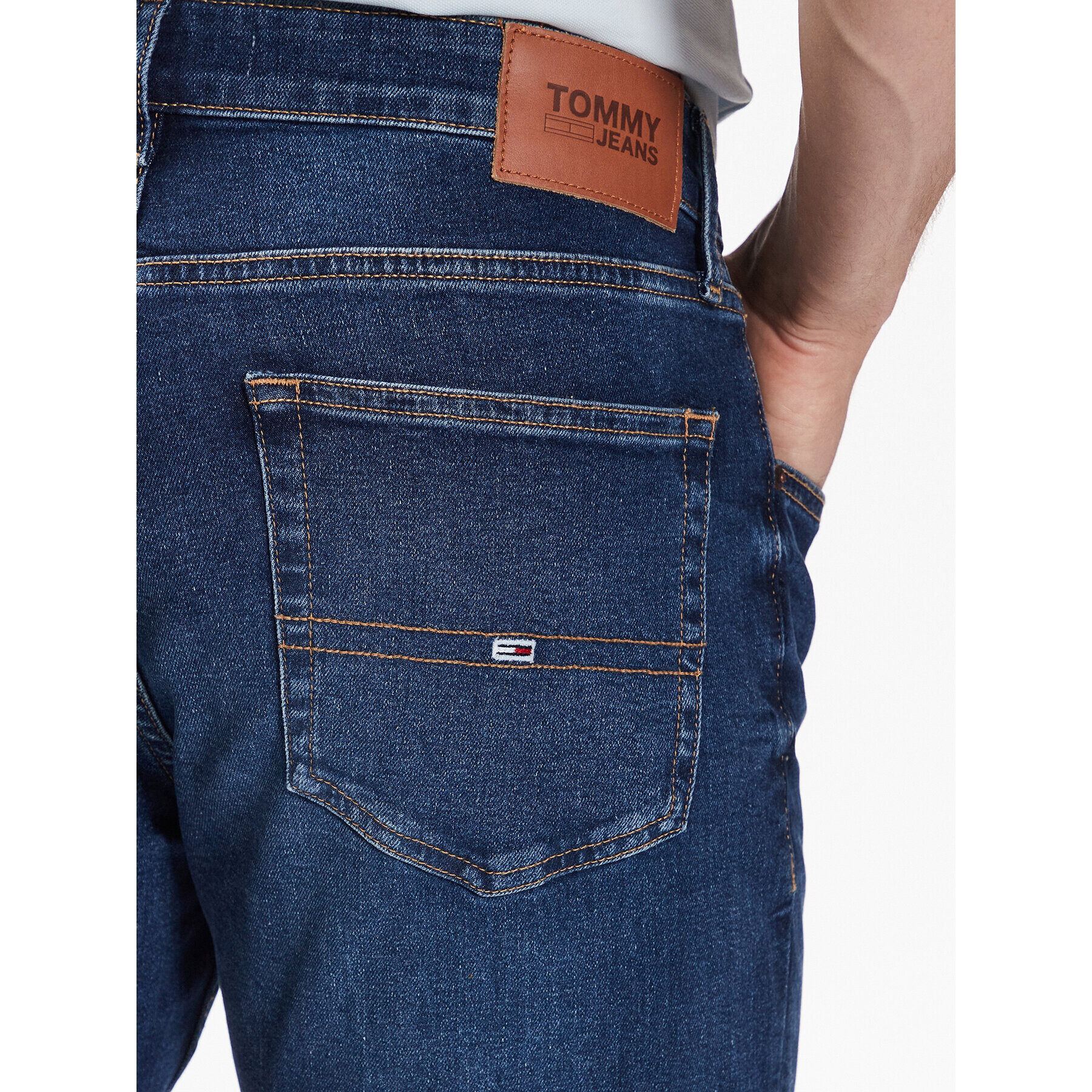 Tommy Jeans Blugi Ryan DM0DM16052 Bleumarin Straight Fit - Pled.ro