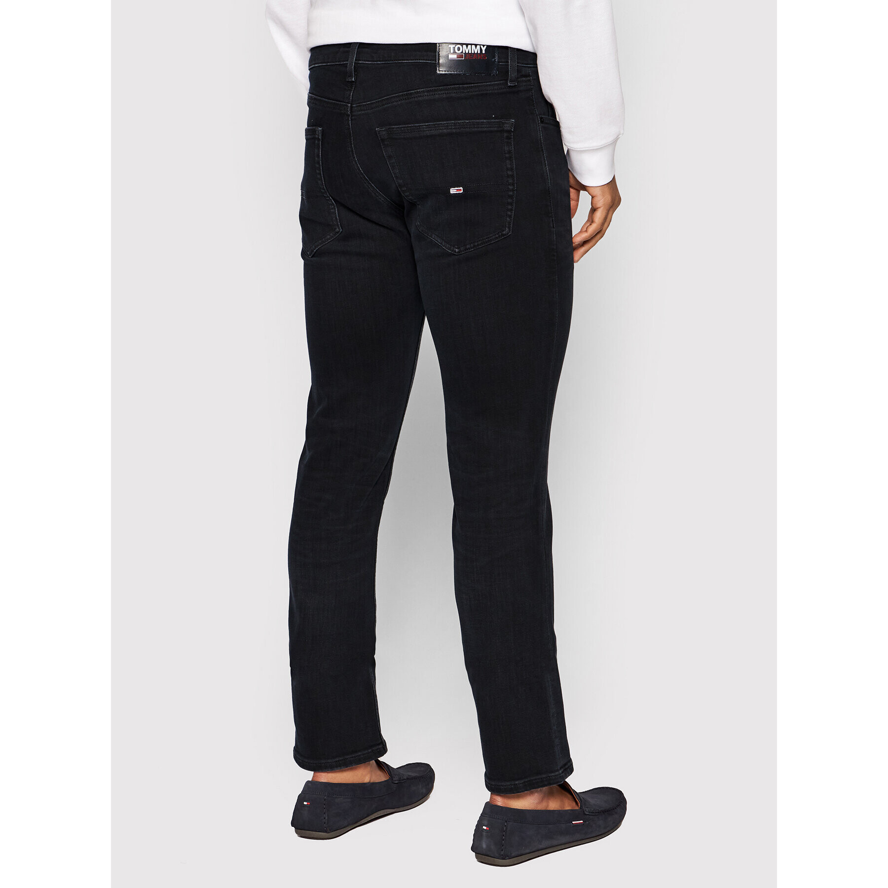 Tommy Jeans Blugi Scanton DM0DM09561 Negru Slim Fit - Pled.ro