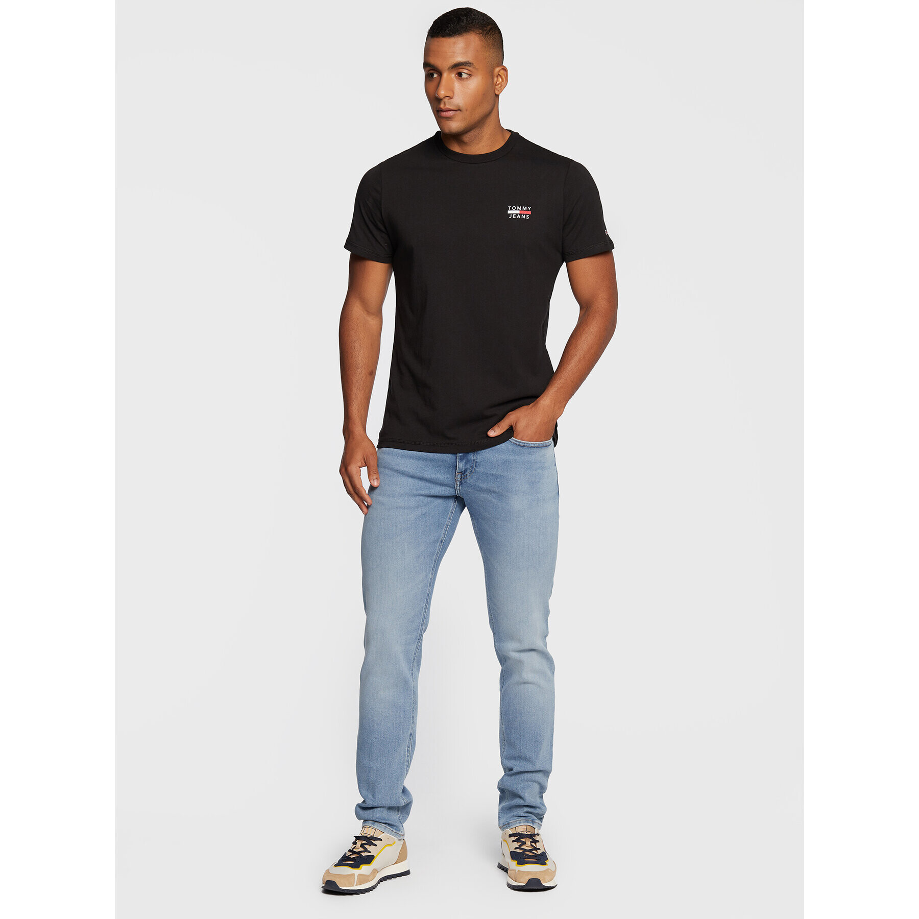 Tommy Jeans Blugi Scanton DM0DM13672 Albastru Slim Fit - Pled.ro