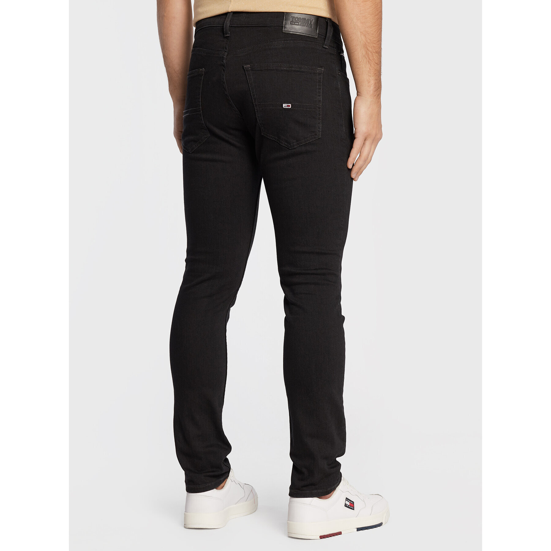 Tommy Jeans Blugi Scanton DM0DM14808 Negru Slim Fit - Pled.ro