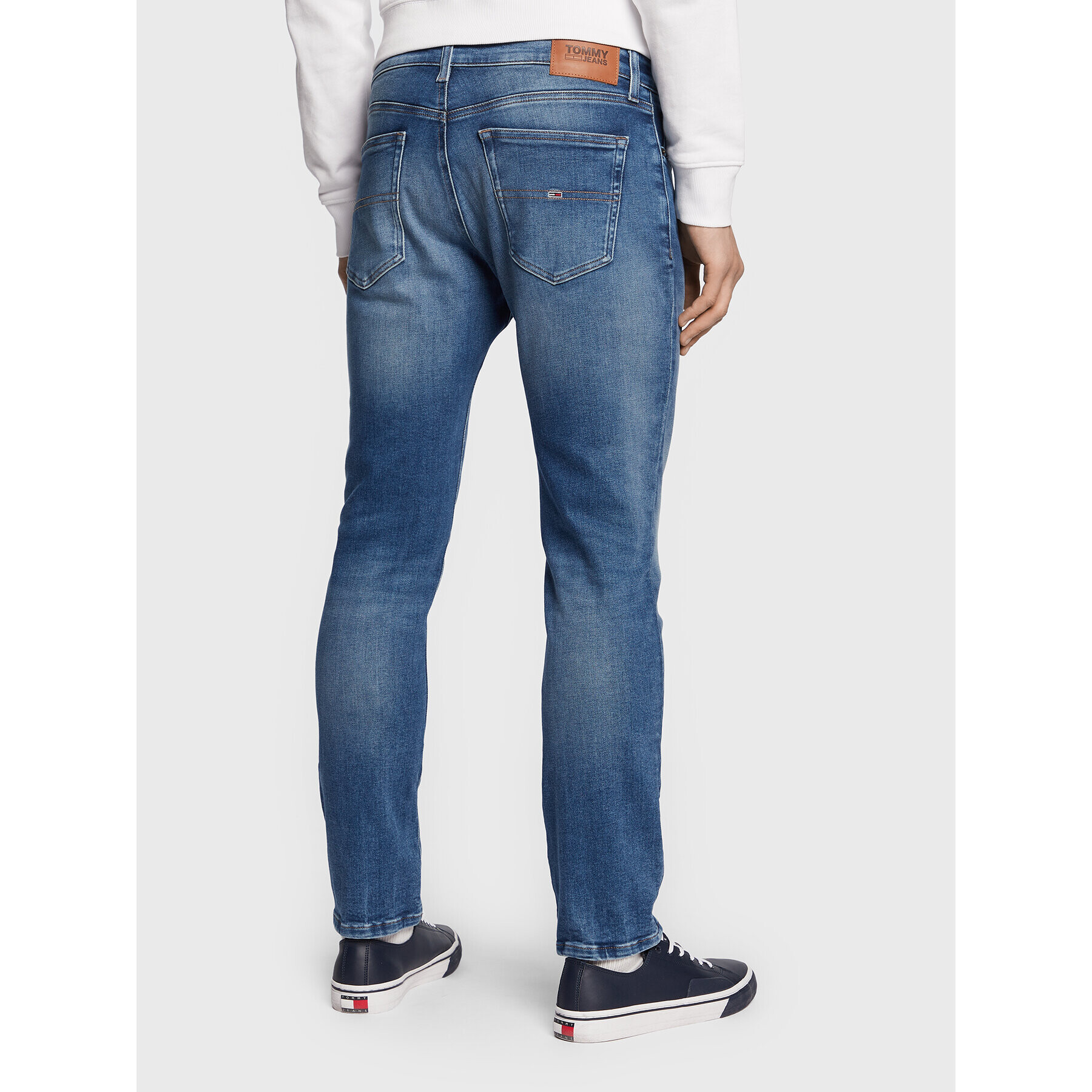 Tommy Jeans Blugi Scanton DM0DM15558 Albastru Slim Fit - Pled.ro