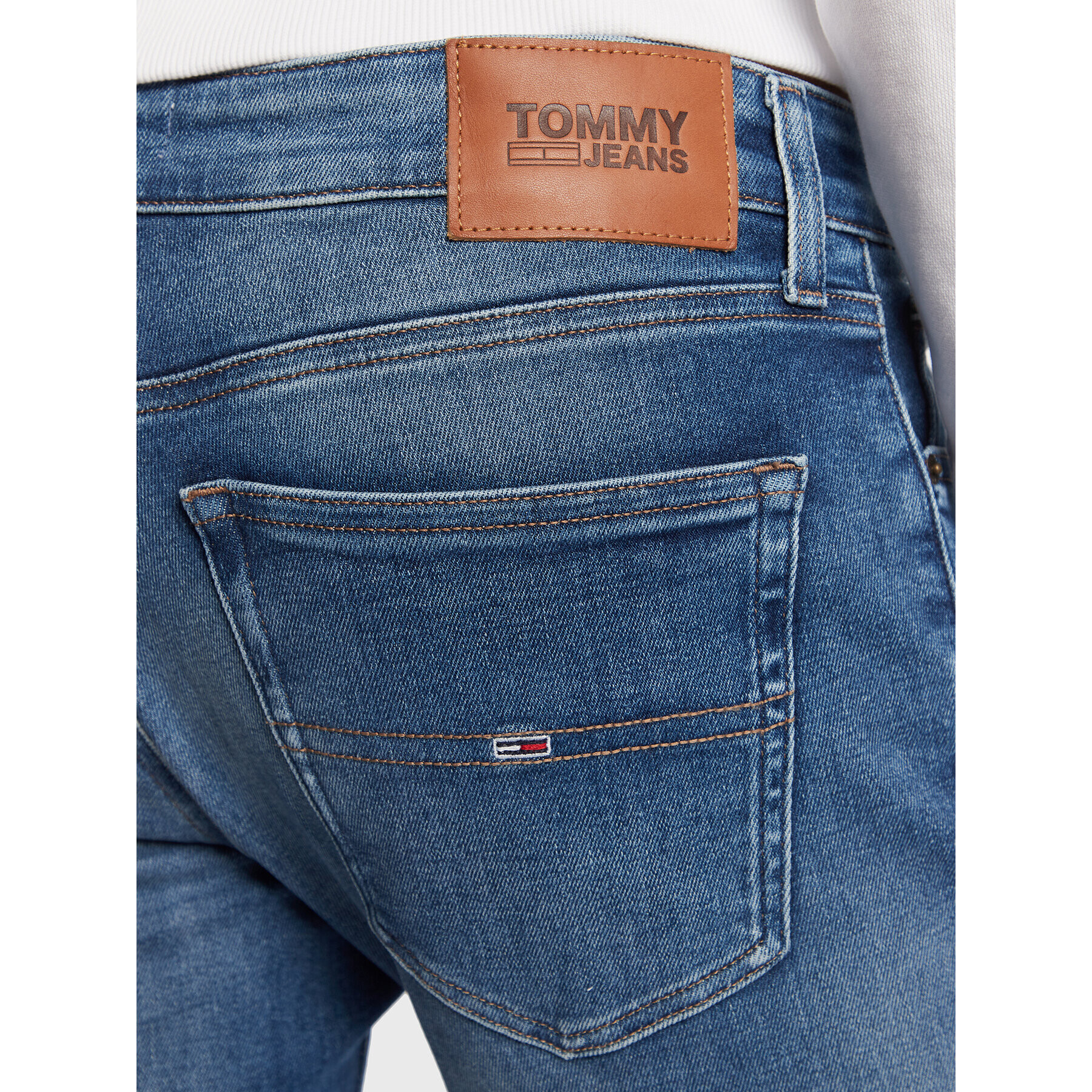 Tommy Jeans Blugi Scanton DM0DM15558 Albastru Slim Fit - Pled.ro