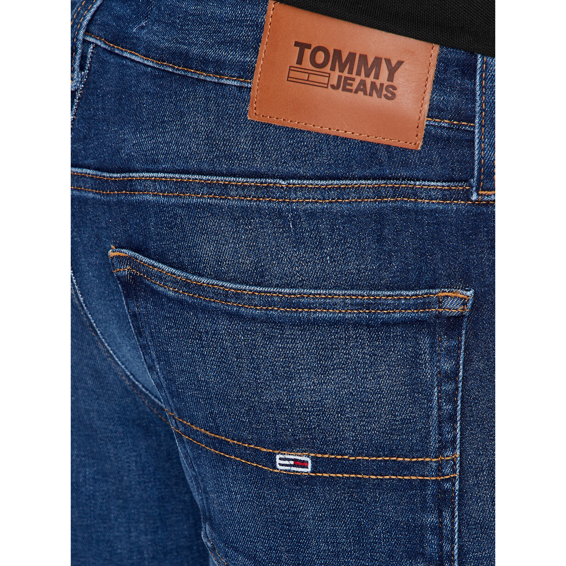 Tommy Jeans Blugi Scanton DM0DM17402 Bleumarin Slim Fit - Pled.ro