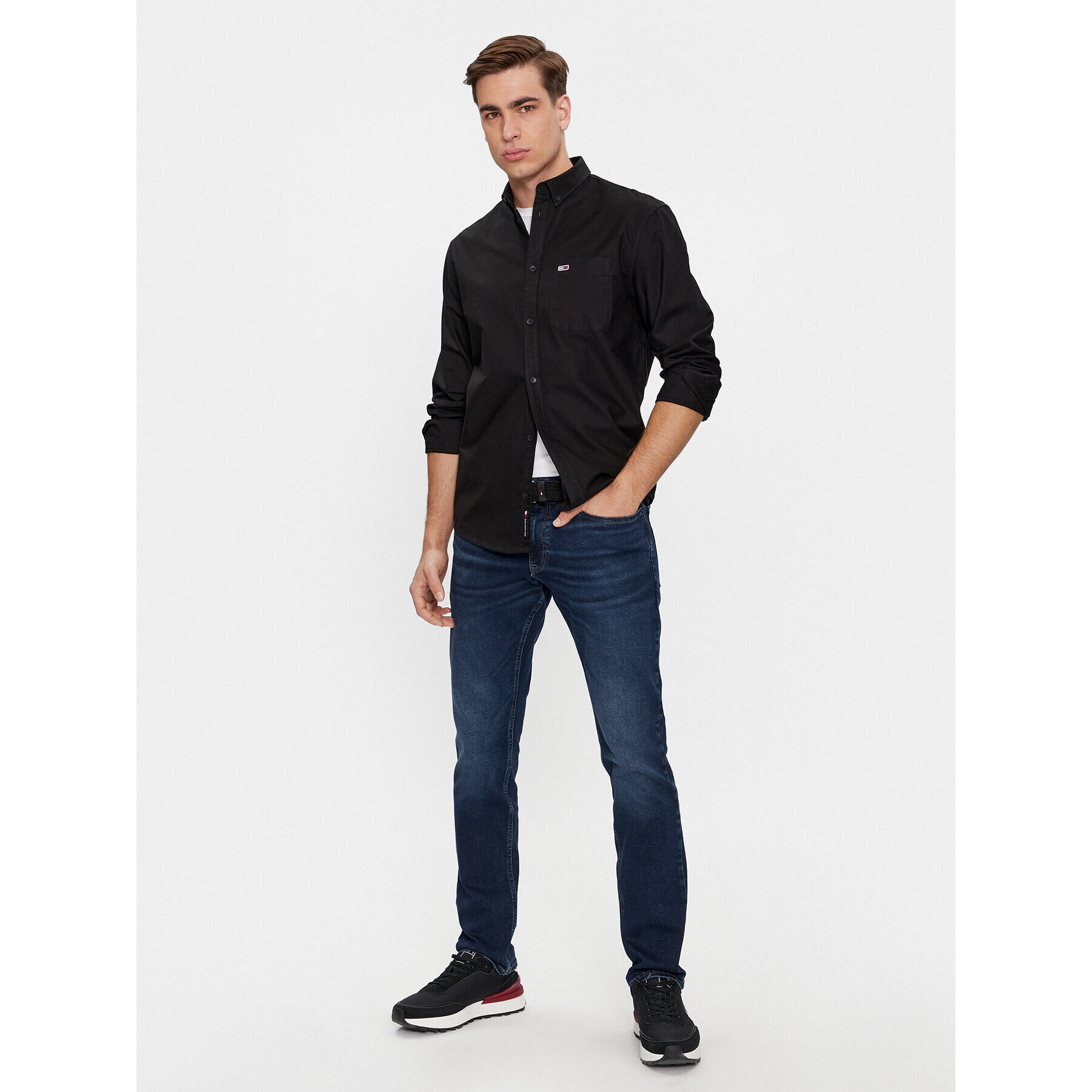 Tommy Jeans Blugi Scanton Slim Ah1267 DM0DM18136 Bleumarin Slim Fit - Pled.ro