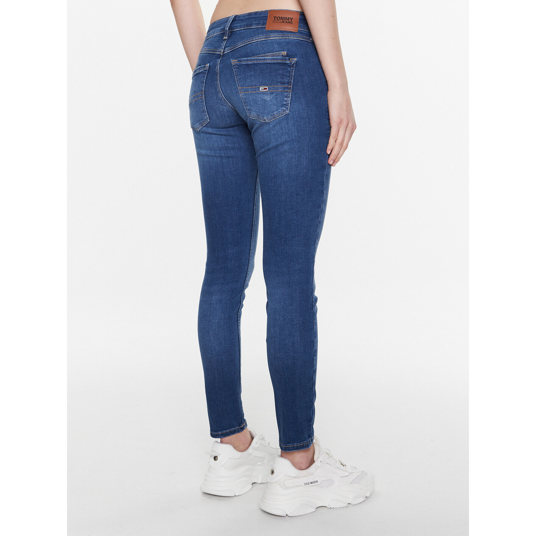 Tommy Jeans Blugi Scarlett DW0DW15781 Albastru Skinny Fit - Pled.ro