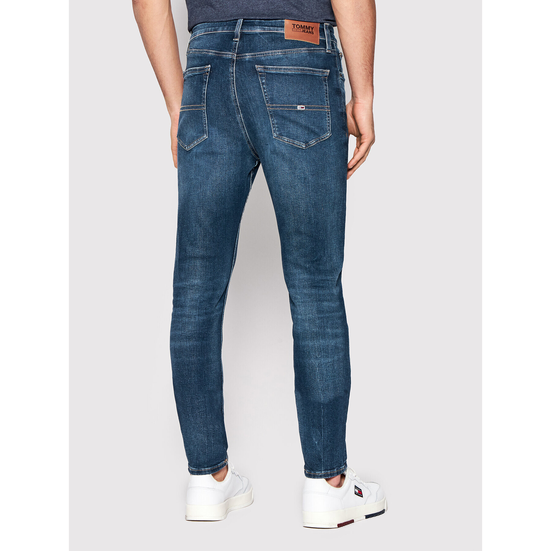 Tommy Jeans Blugi Simon DM0DM11956 Bleumarin Skinny Fit - Pled.ro