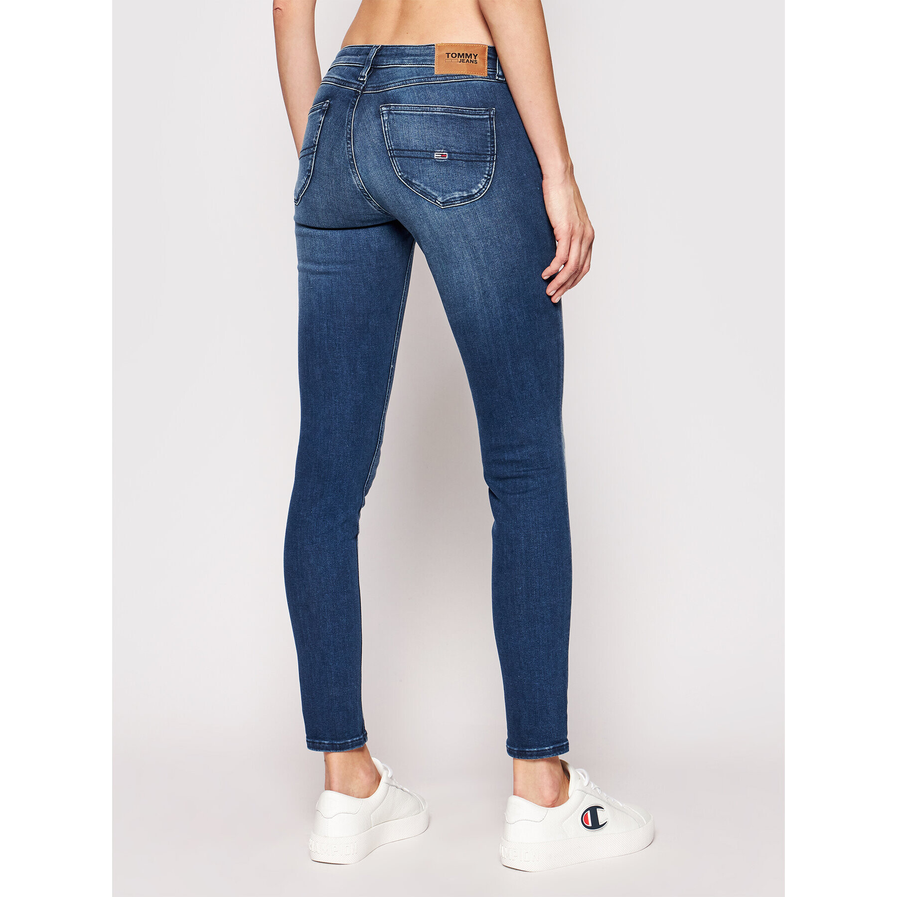 Tommy Jeans Blugi Sophie DW0DW09214 Bleumarin Skinny Fit - Pled.ro