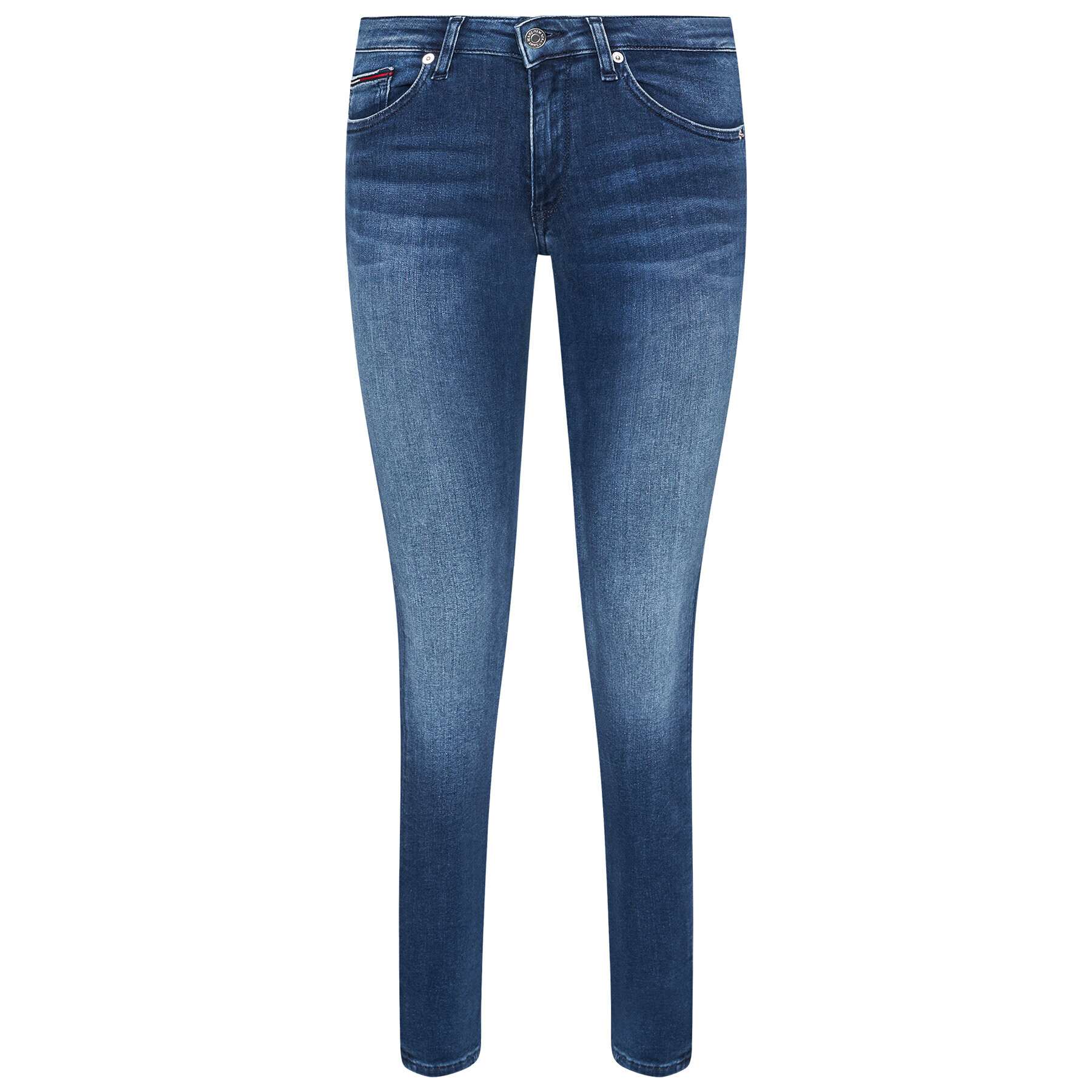 Tommy Jeans Blugi Sophie DW0DW09214 Bleumarin Skinny Fit - Pled.ro