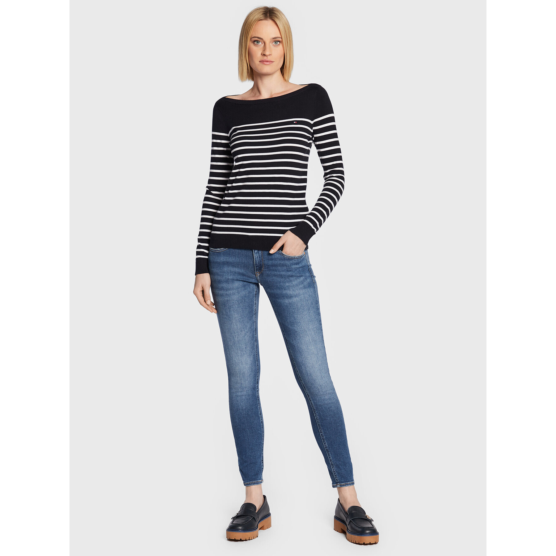 Tommy Jeans Blugi Sophie DW0DW14094 Albastru Skinny Fit - Pled.ro