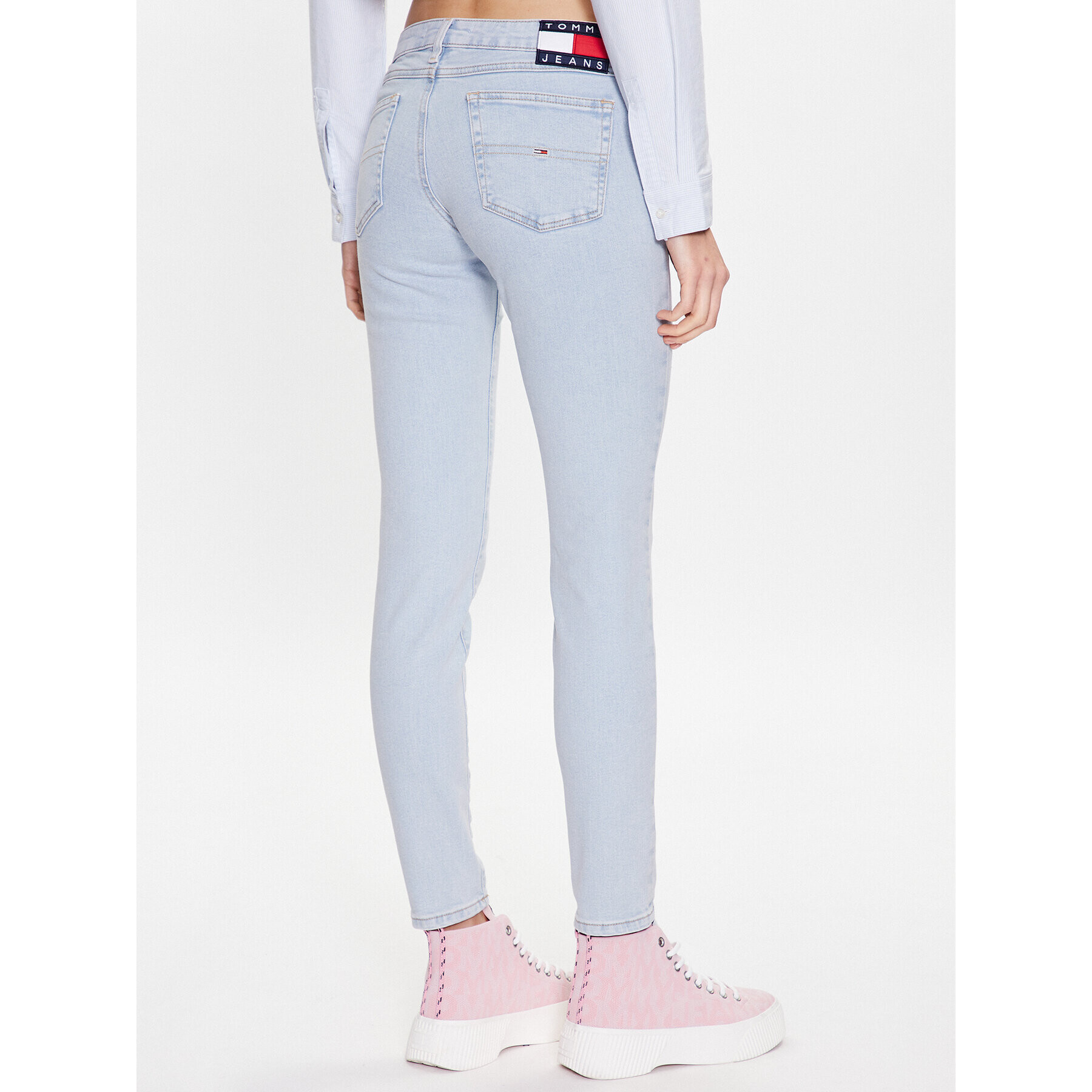 Tommy Jeans Blugi Sophie DW0DW15500 Albastru Skinny Fit - Pled.ro