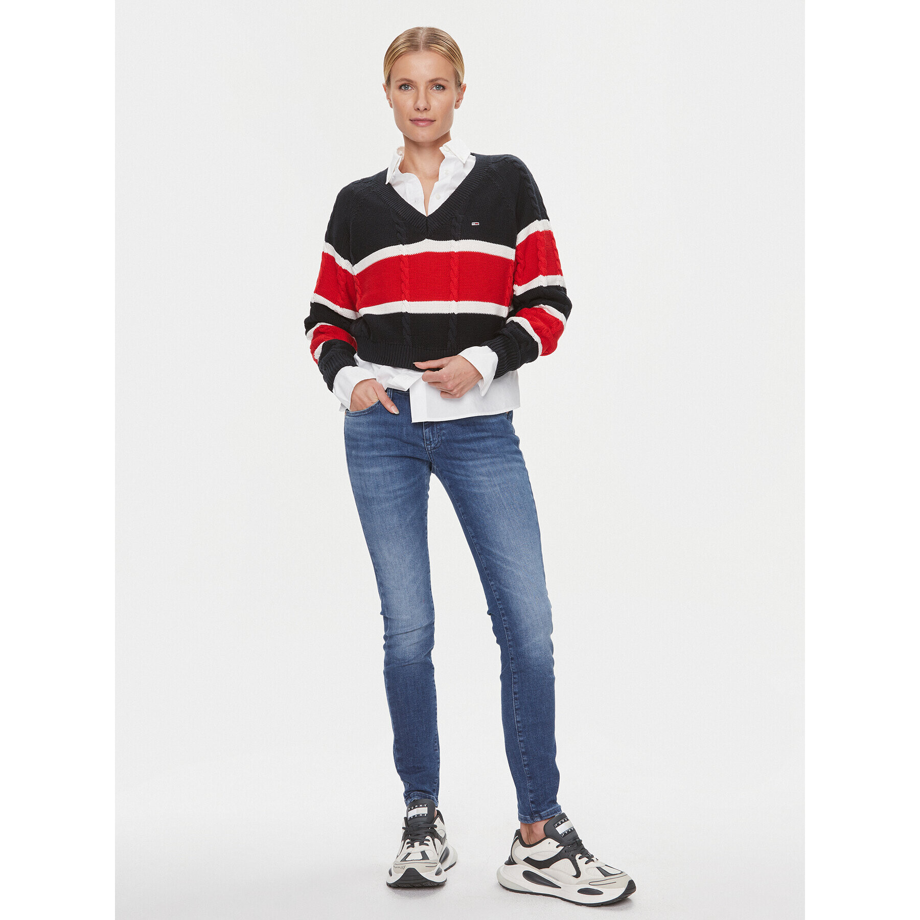 Tommy Jeans Blugi Sophie DW0DW16206 Albastru Skinny Fit - Pled.ro