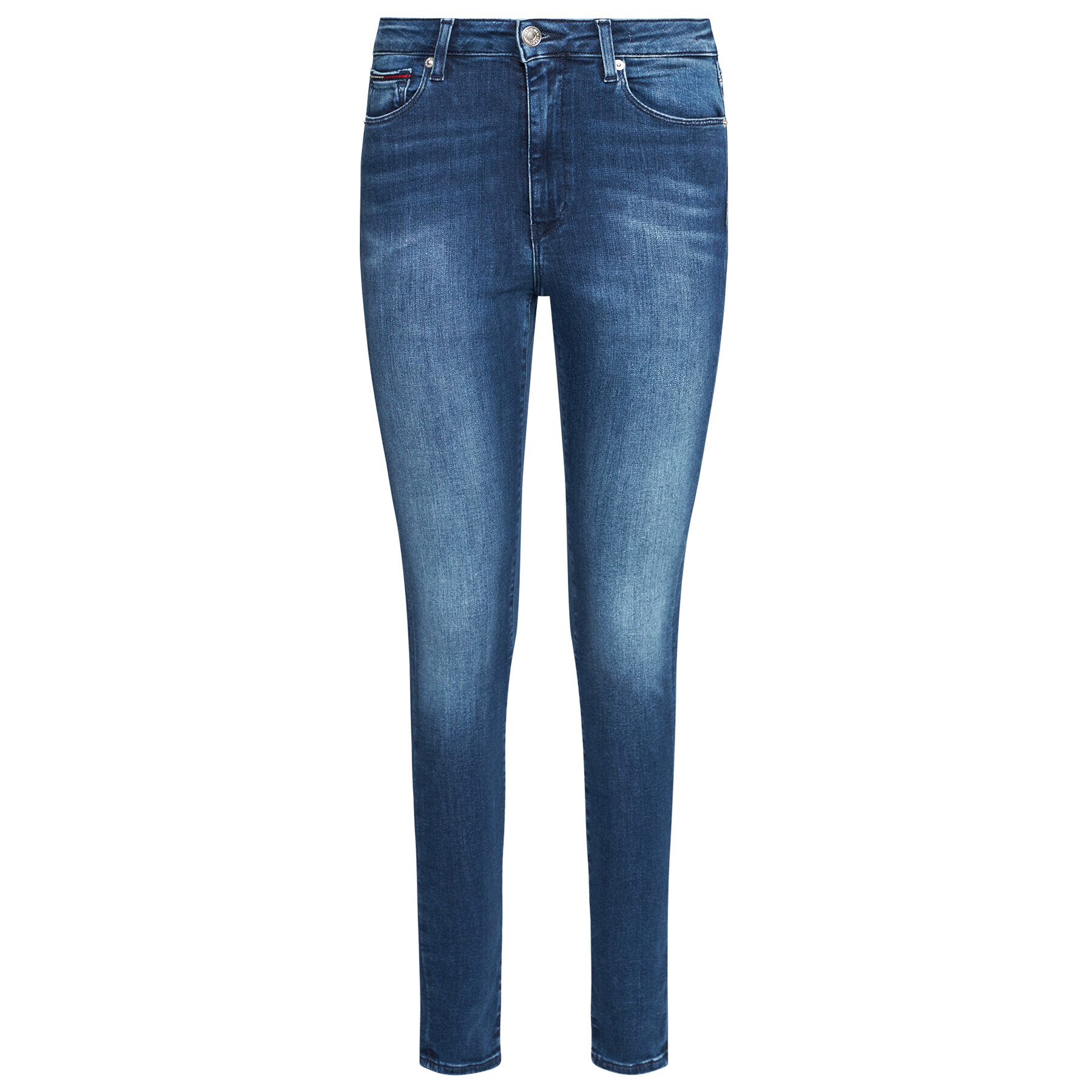 Tommy Jeans Blugi Sylvia DW0DW09215 Albastru Super Skinny Fit - Pled.ro