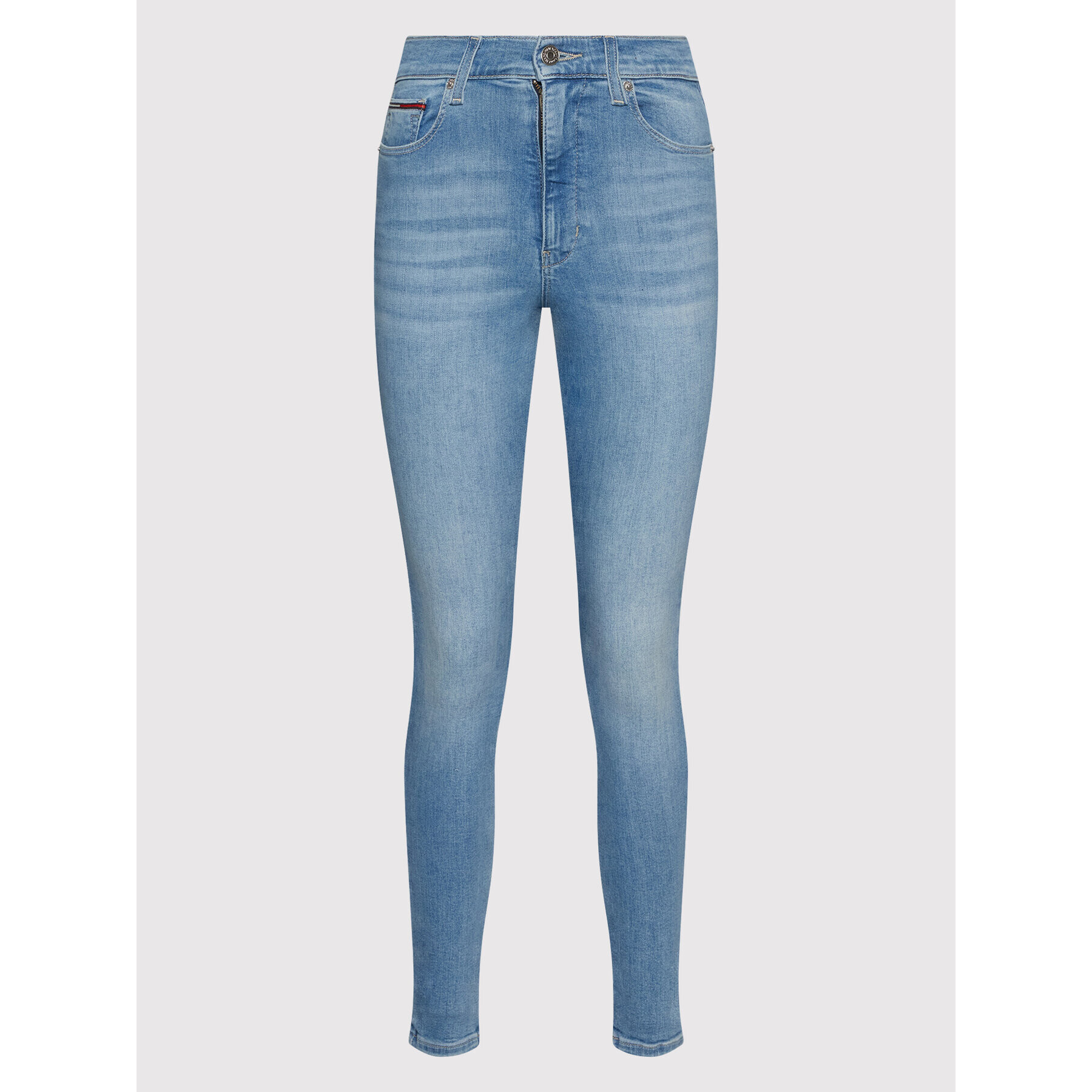 Tommy Jeans Blugi Sylvia DW0DW13370 Albastru Super Skinny Fit - Pled.ro