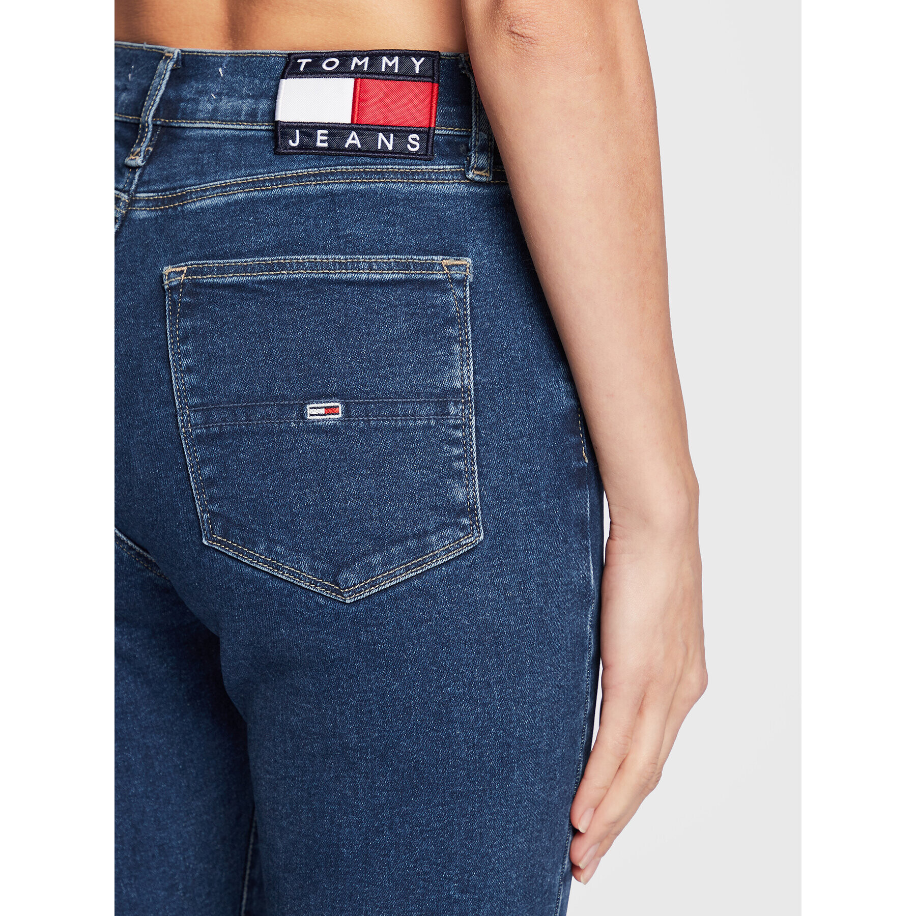 Tommy Jeans Blugi Sylvia DW0DW14095 Albastru Skinny Fit - Pled.ro