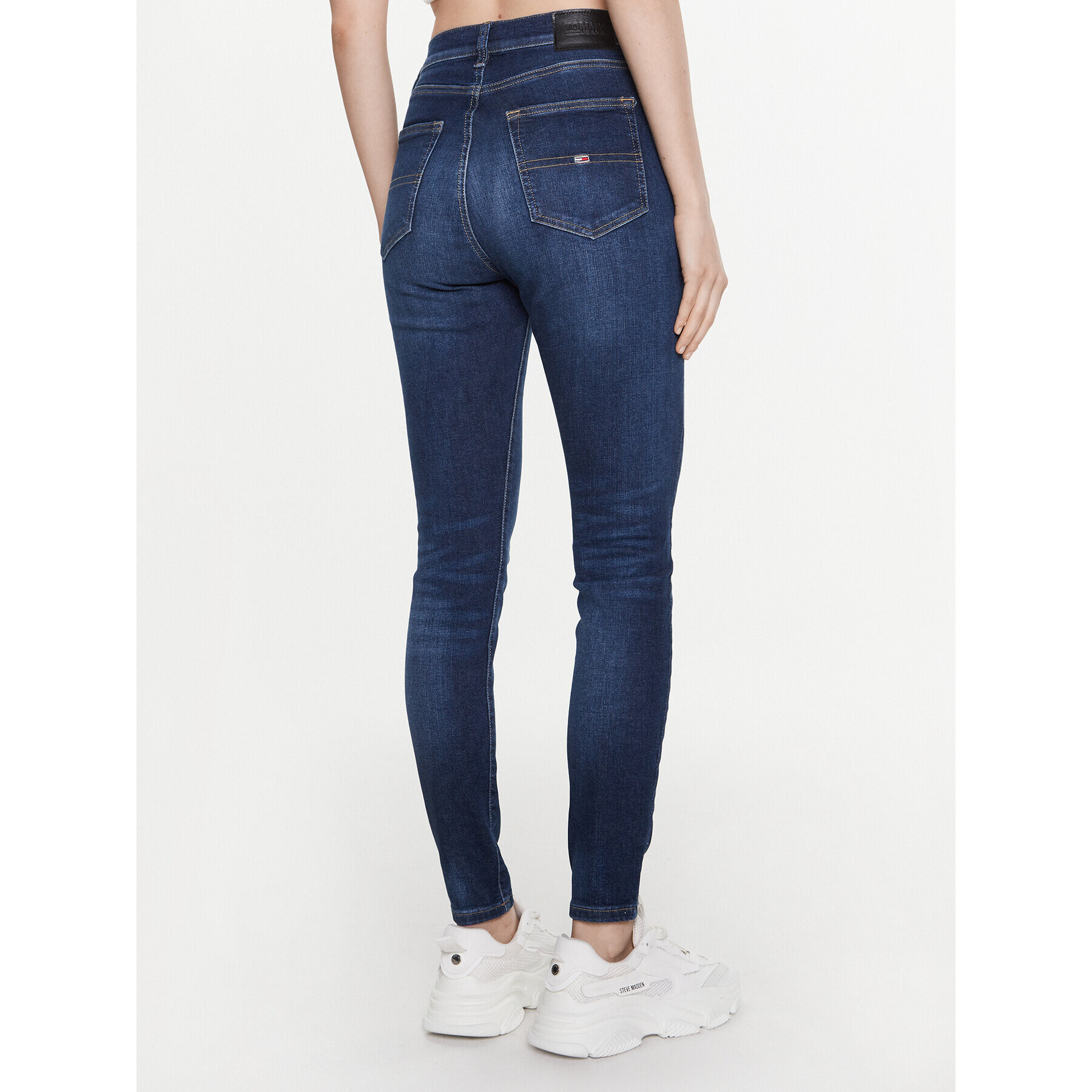 Tommy Jeans Blugi Sylvia DW0DW15488 Bleumarin Skinny Fit - Pled.ro