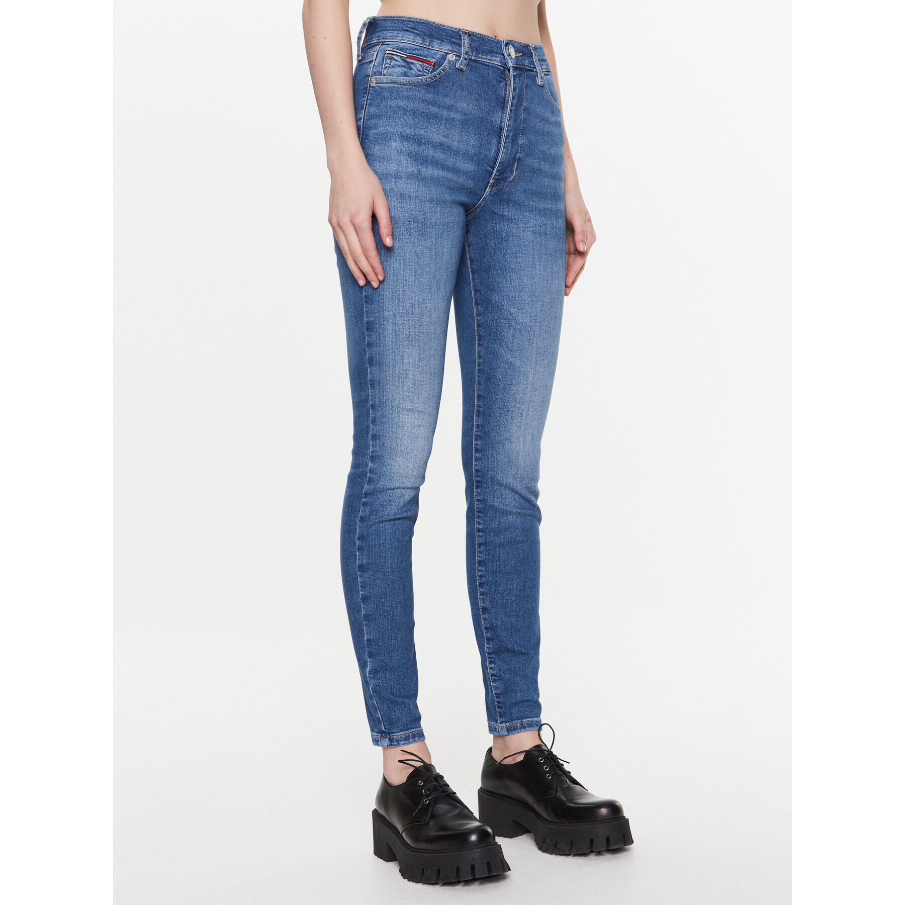 Tommy Jeans Blugi Sylvia DW0DW15491 Albastru Skinny Fit - Pled.ro