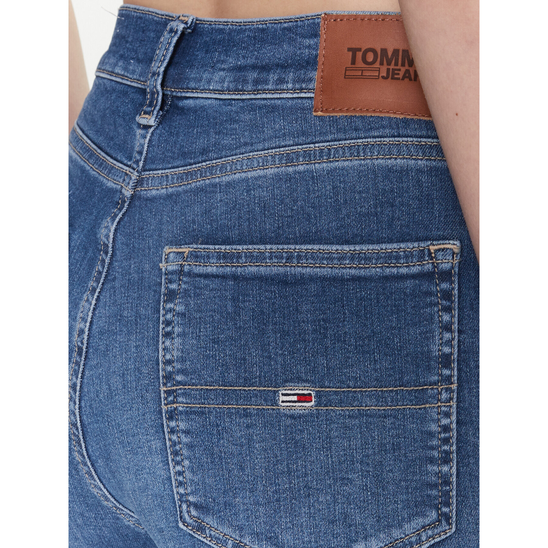 Tommy Jeans Blugi Sylvia DW0DW15491 Albastru Skinny Fit - Pled.ro