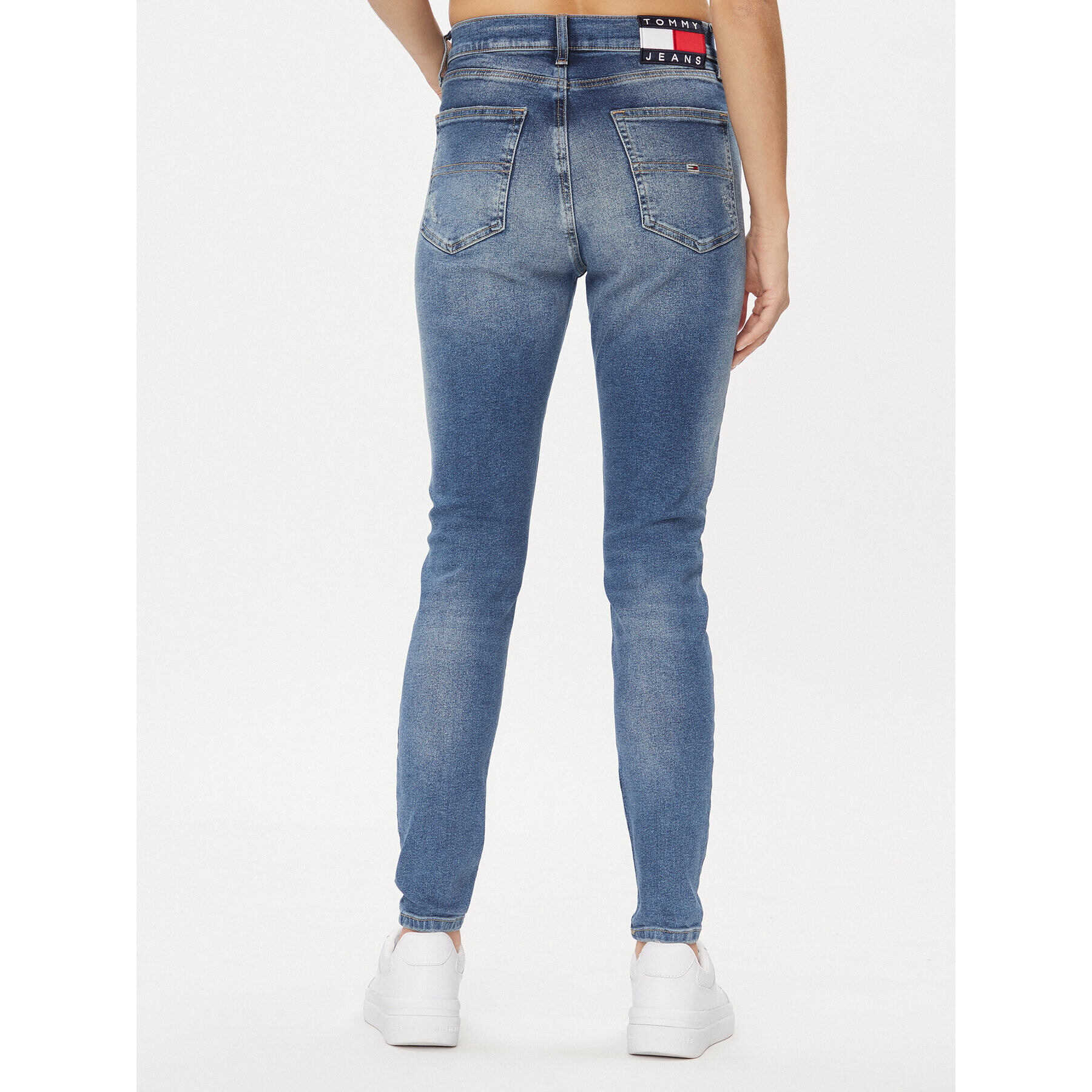 Tommy Jeans Blugi Sylvia DW0DW16030 Albastru Skinny Fit - Pled.ro